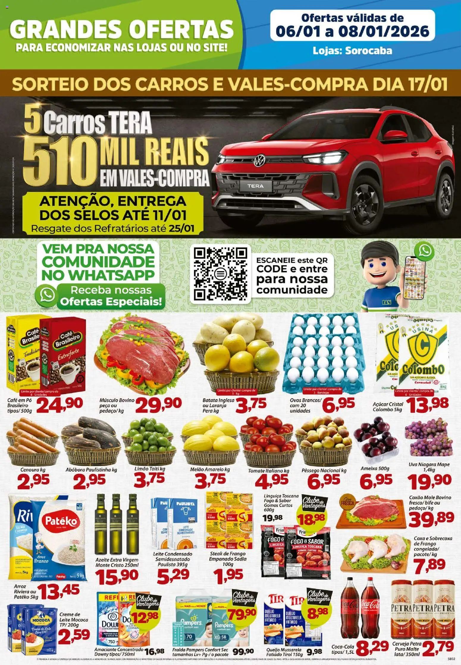 Confiança Folheto - válido de 06.01.2026 | Página: 1 | Produtos: Abóbora, Pó, Leite, Frango