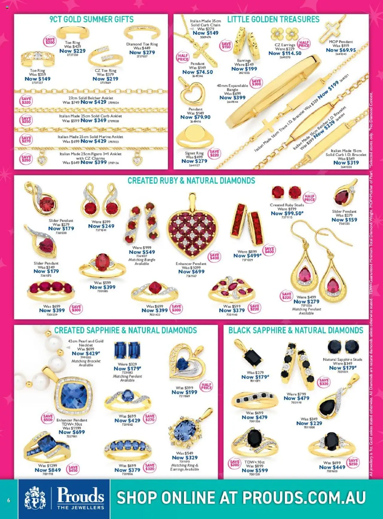 Prouds The Jewellers catalogue - valid from 13.10.2025 | Page: 6 | Products: Charms, Earrings, Jewellery, Pendant
