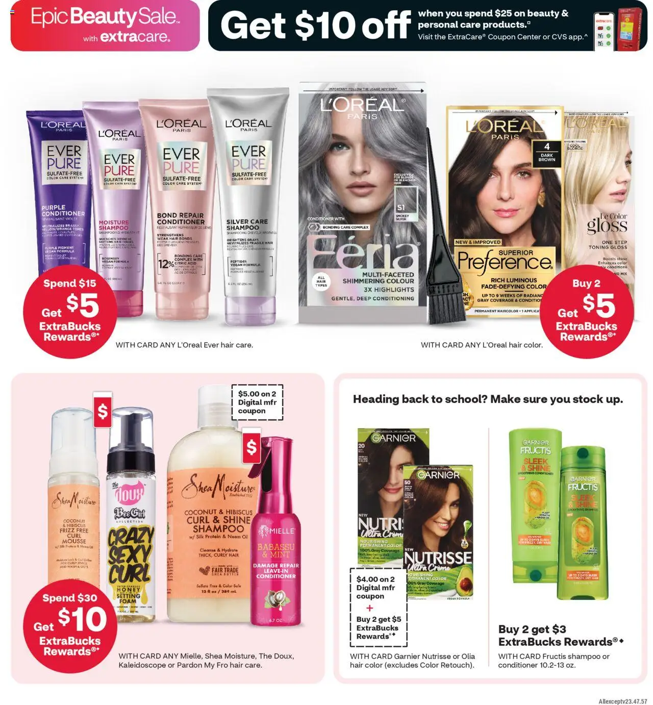 CVS Pharmacy Weekly Ad - OH - valid from 24.08.2025 | Page: 9 | Products: Shampoo, Conditioner, Hair color, Oil