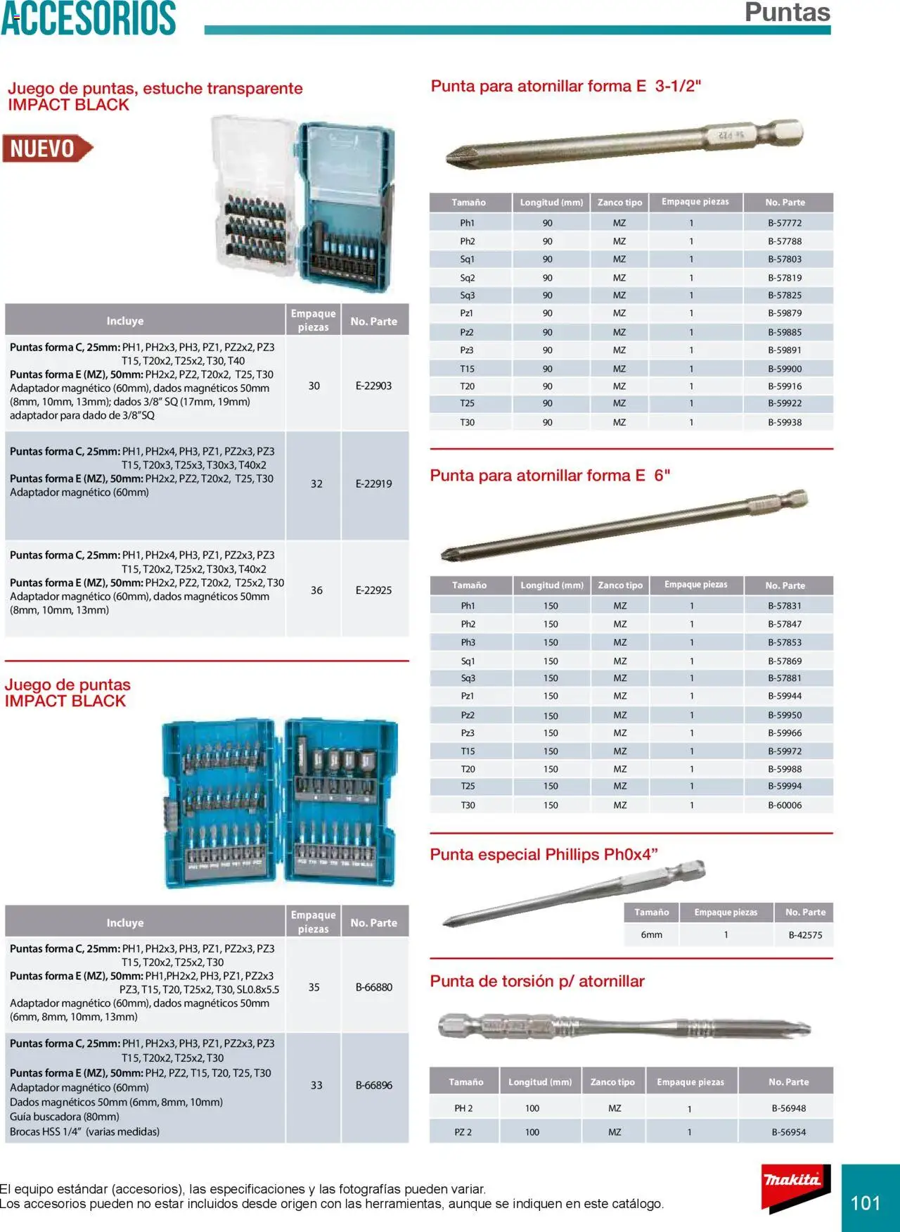 Nuevas ofertas de Makita válidas en toda la República Mexicana desde el 08.07.2024. ¡Encuentra las mejores ofertas en Makita catálogo Accesorios! | Página: 101 | Productos: Estuche, Juego, Adaptador