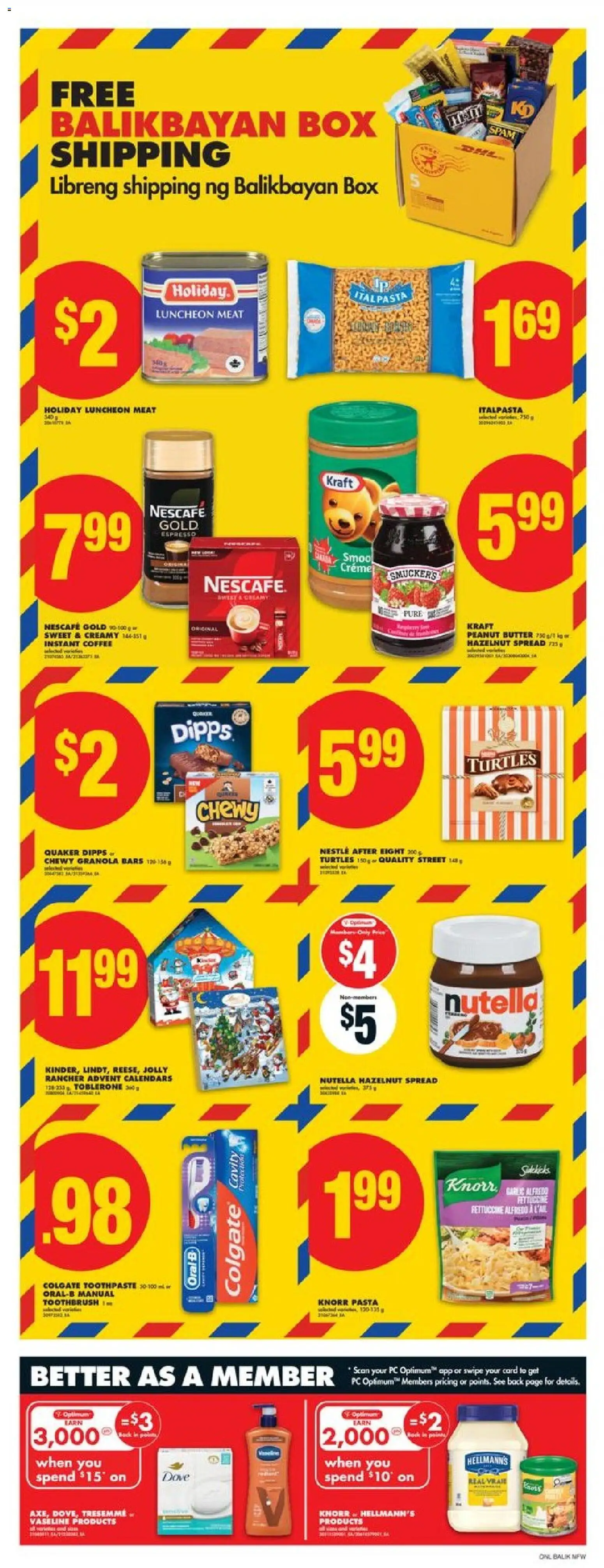 No Frills flyer valid from 06.11.2025 | Page: 9 | Products: PC, Box, Butter, Coffee