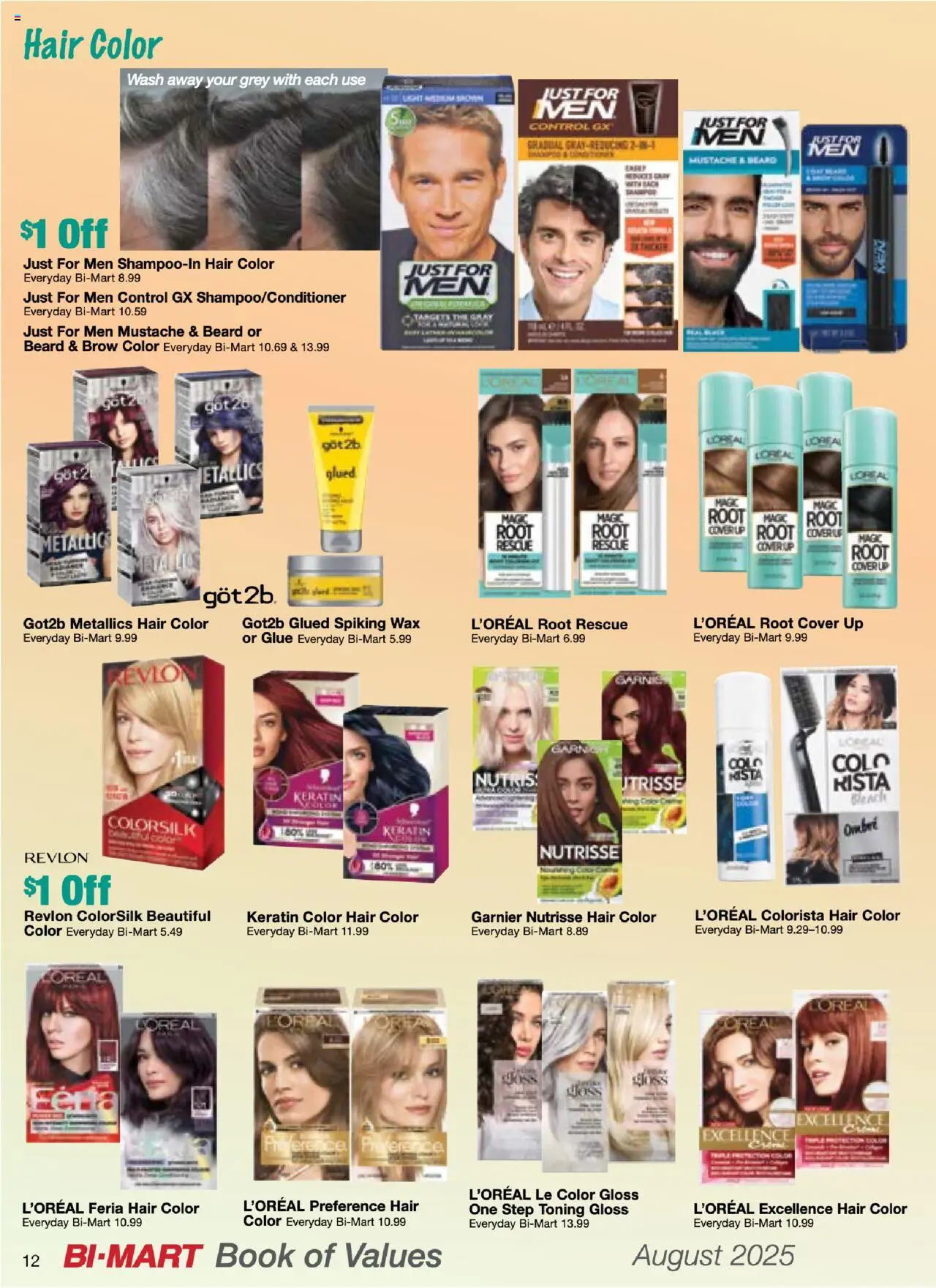 Bi-Mart August Health & Beauty Digest - valid from 01.08.2025 | Page: 12 | Products: Hair color