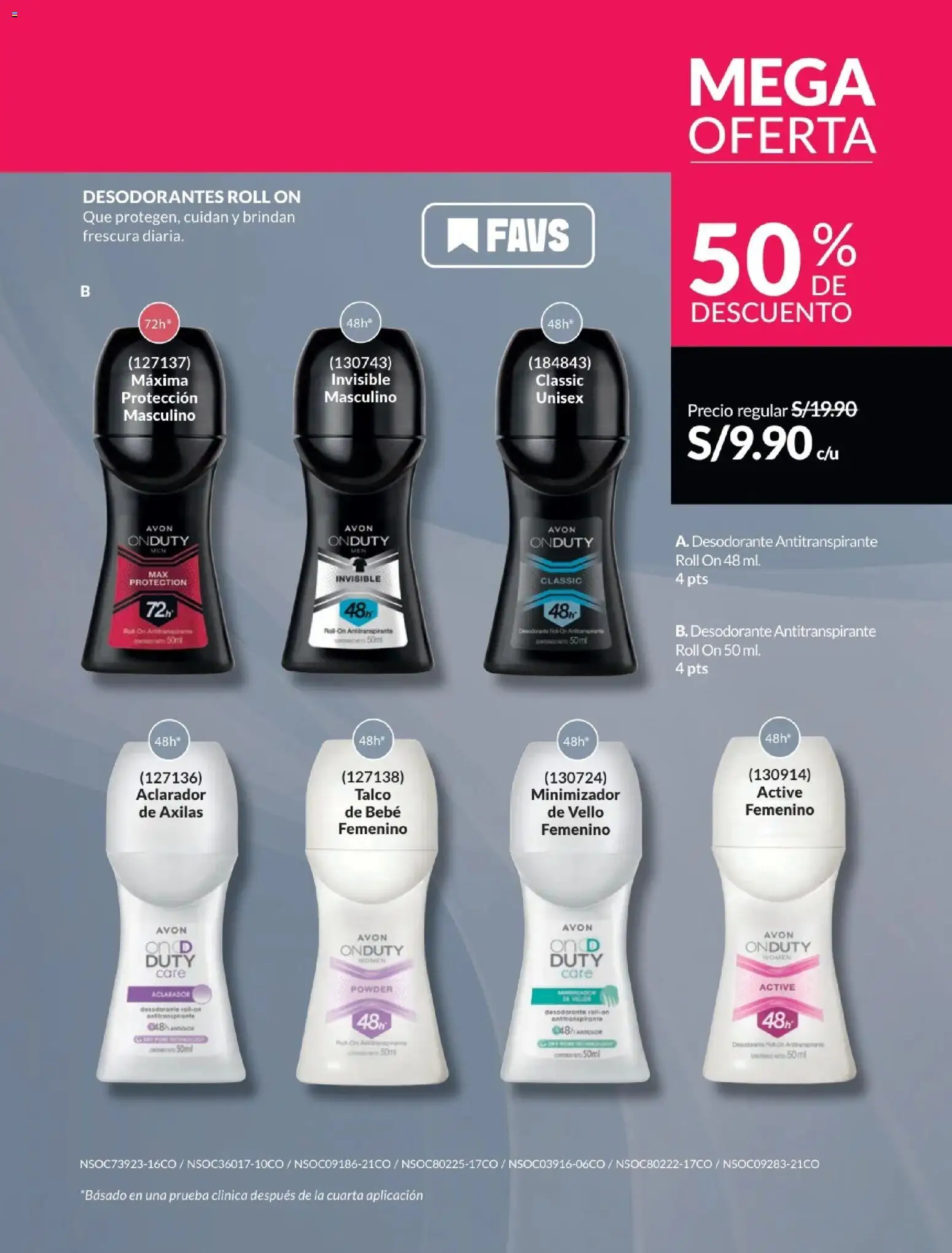 Catálogo Avon válido desde 21.04.2026 | Página: 167 | Productos: Desodorante, Antitranspirante