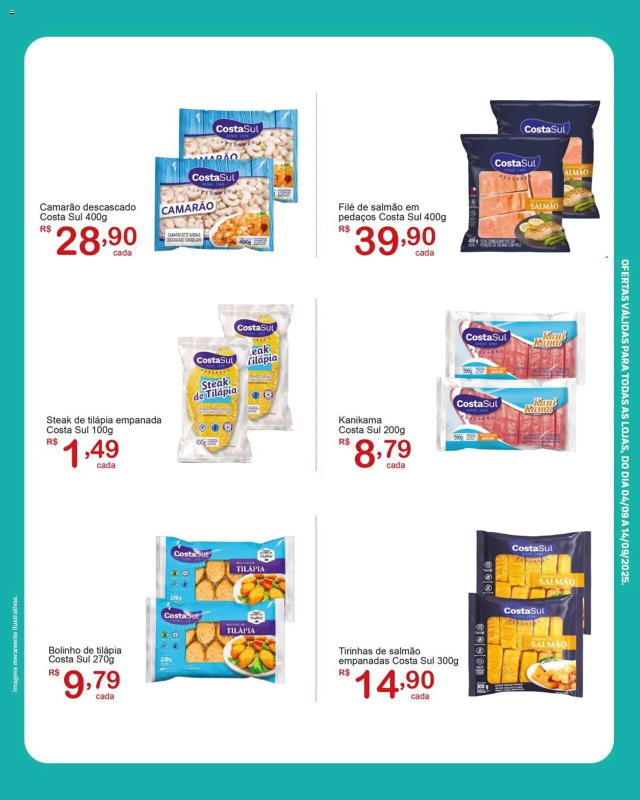 GIGA Atacado Folheto - válido de 04.09.2025 | Página: 2 | Produtos: Salmão, Camarão, Tilápia