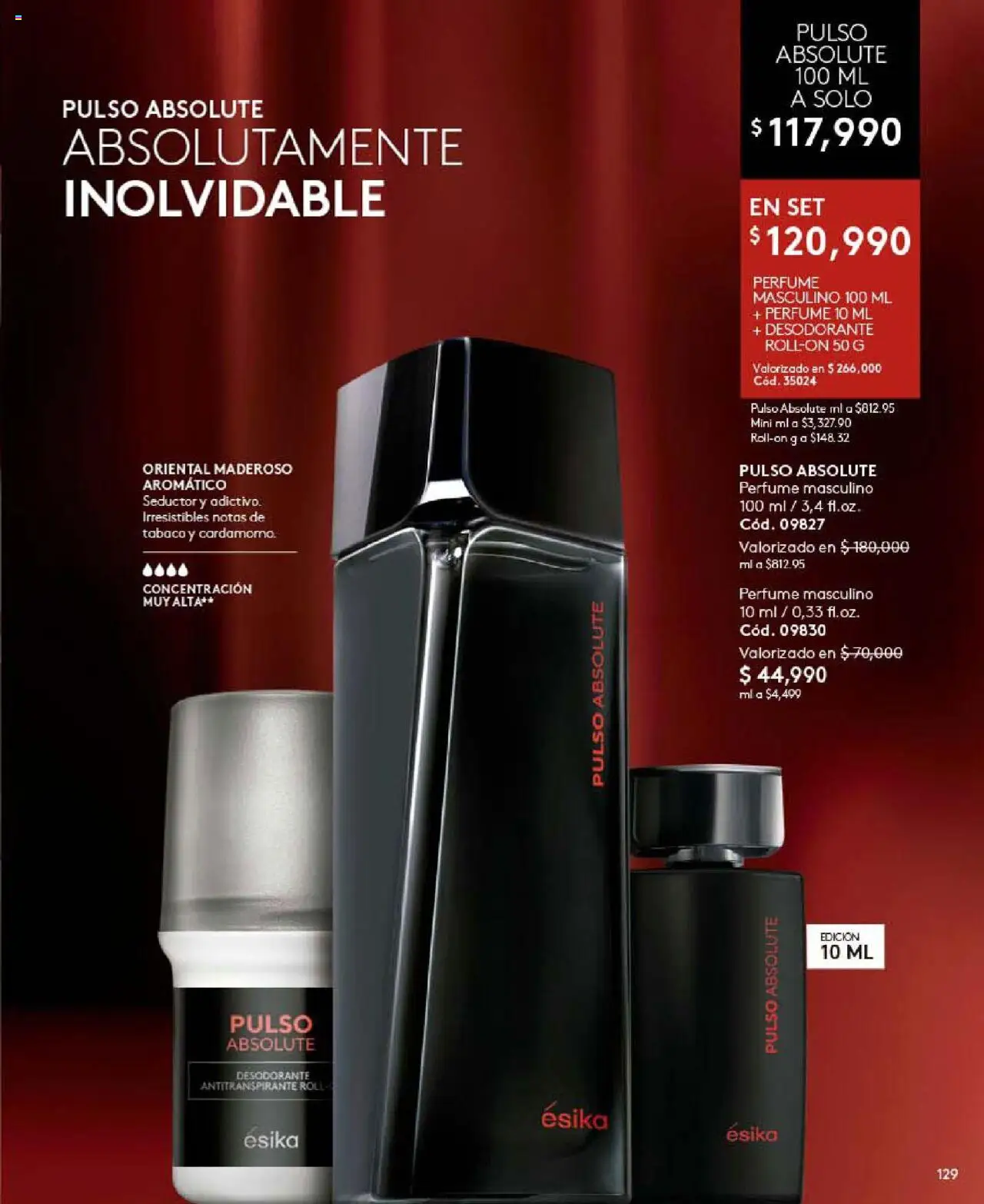 Ésika revista - valida desde el 24.09.2025 | Página: 129 | Productos: Perfume, Desodorante, Antitranspirante