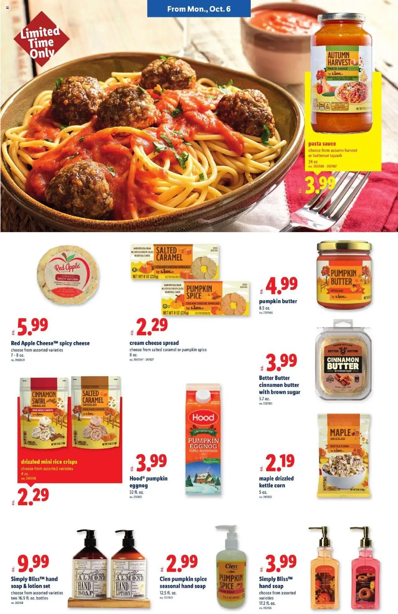 Lidl Weekly Ad - MD - valid from 01.10.2025 | Page: 9 | Products: Corn, Squash, Pasta, Pepper