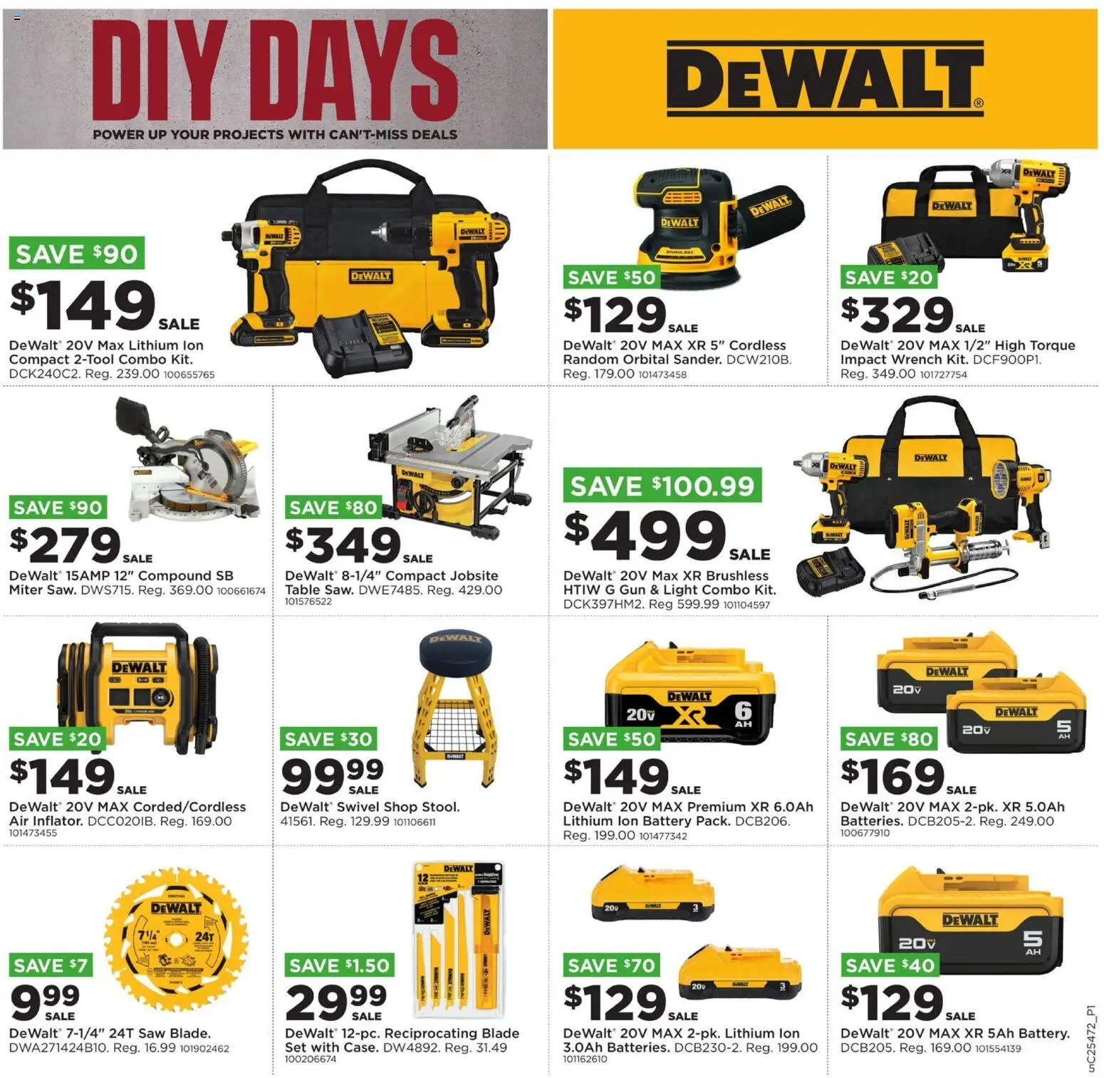 Mills Fleet Farm DIY Days - valid from 20.11.2025 | Page: 5 | Products: Table, Wrench, Swivel, Gun