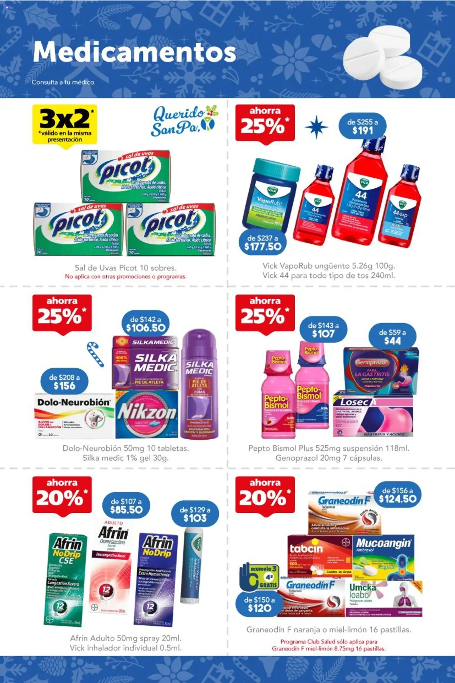 Nuevas ofertas de Farmacia San Pablo válidas en toda la República Mexicana desde el 07.12.2025. ¡Encuentra las mejores ofertas en Farmacia San Pablo catálogo! | Página: 4 | Productos: Sal, Polvo