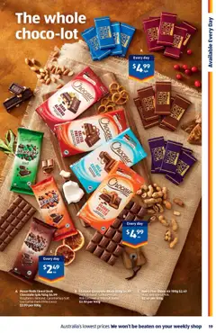 Aldi catalogue - valid from 30.07.2025 | Page: 19 | Products: Butter, Chocolate, Salt, Raspberry
