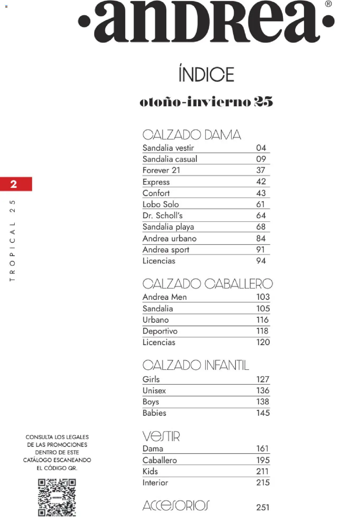 Nuevas ofertas de Andrea válidas en toda la República Mexicana desde el 17.08.2025. ¡Encuentra las mejores ofertas en Andrea - Catálogo Tropical Otoño / Invierno! | Página: 2