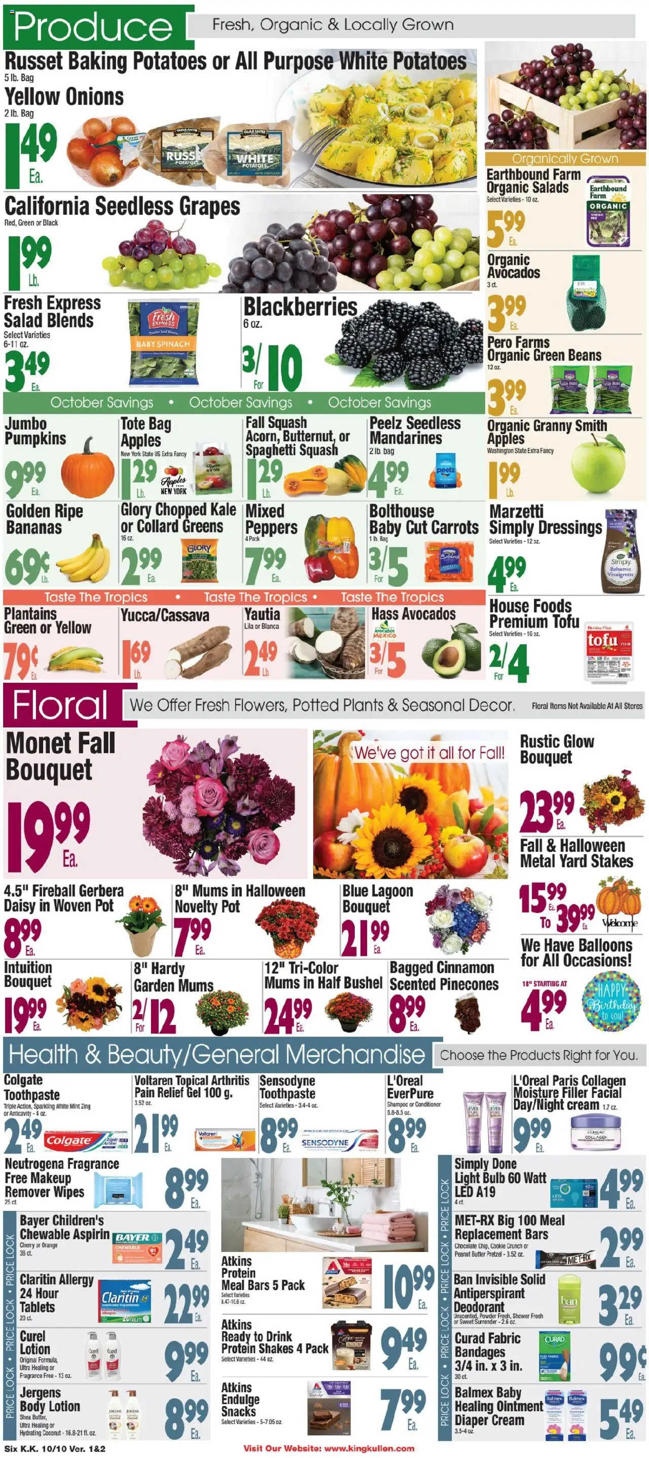 King Kullen Weekly Ad - valid from 09.10.2025 | Page: 6 | Products: Powder, Conditioner, Apples, Avocado