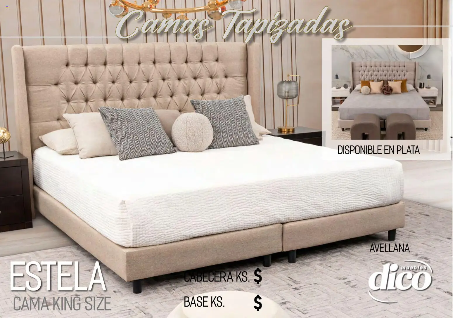 Nuevas ofertas de Muebles Dico válidas en toda la República Mexicana desde el 01.04.2026. ¡Encuentra las mejores ofertas en Muebles Dico catálogo Camas tapizadas ! | Página: 43