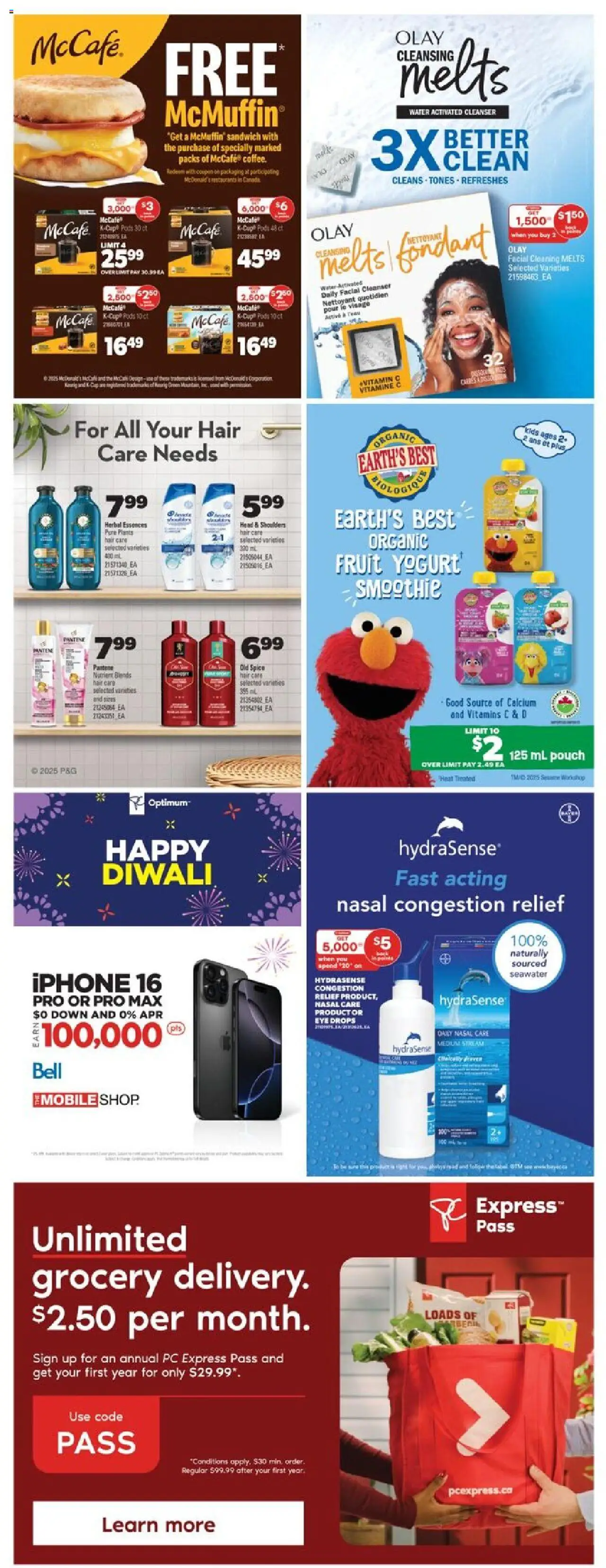 Real Canadian Superstore flyer valid from 16.10.2025 | Page: 39 | Products: PC, Yogurt