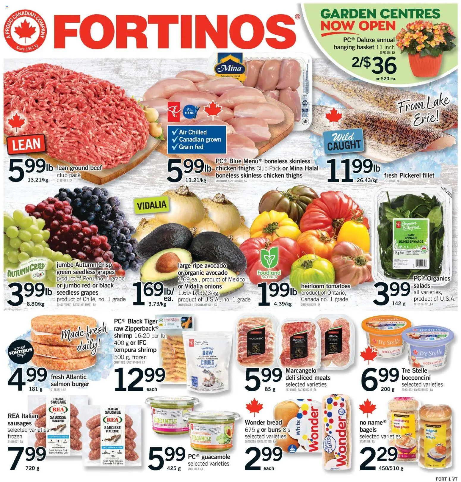 Fortinos flyer valid from 30.04.2026 | Page: 1 | Products: Beef, Basket, Chicken, Tomatoes