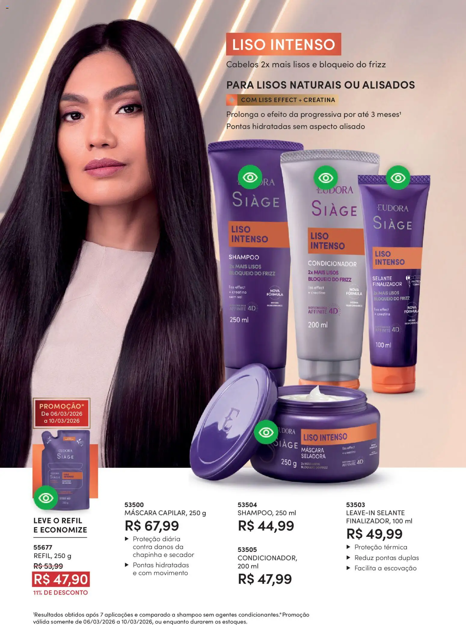 Eudora Folheto - válido de 19.02.2026 | Página: 34 | Produtos: Secador, Creatina, Chapinha, Sal