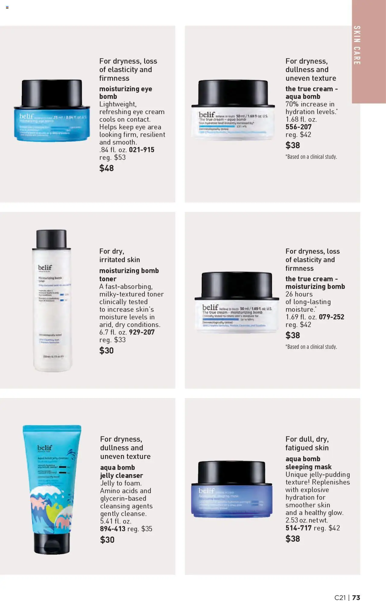 Avon Brochure - valid from 08.10.2025 | Page: 73 | Products: Mask, Eye Cream, Cream, Toner