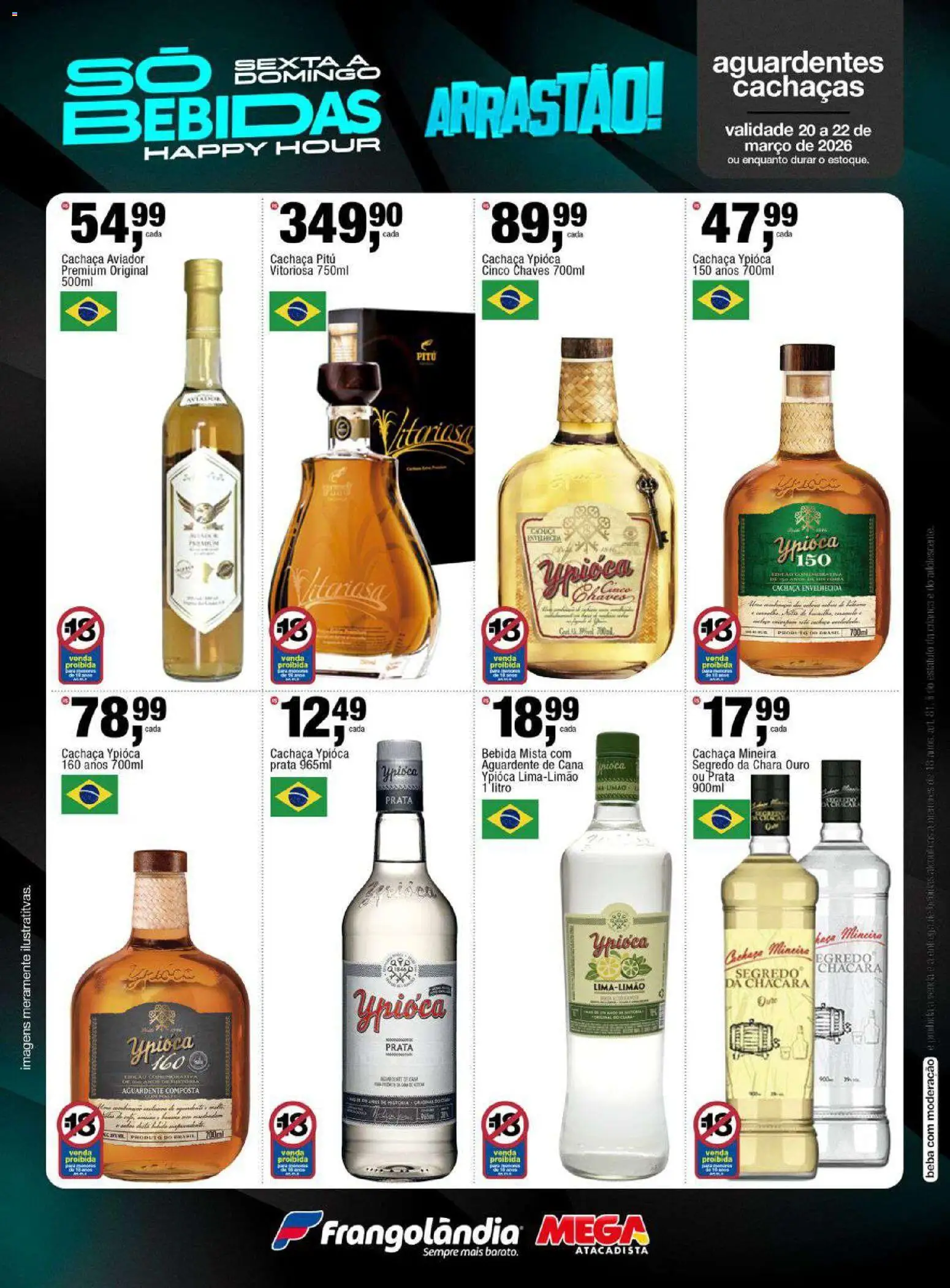 Frangolândia Folheto - válido de 20.03.2026 | Página: 6 | Produtos: Cachaça, Faca, Bebida