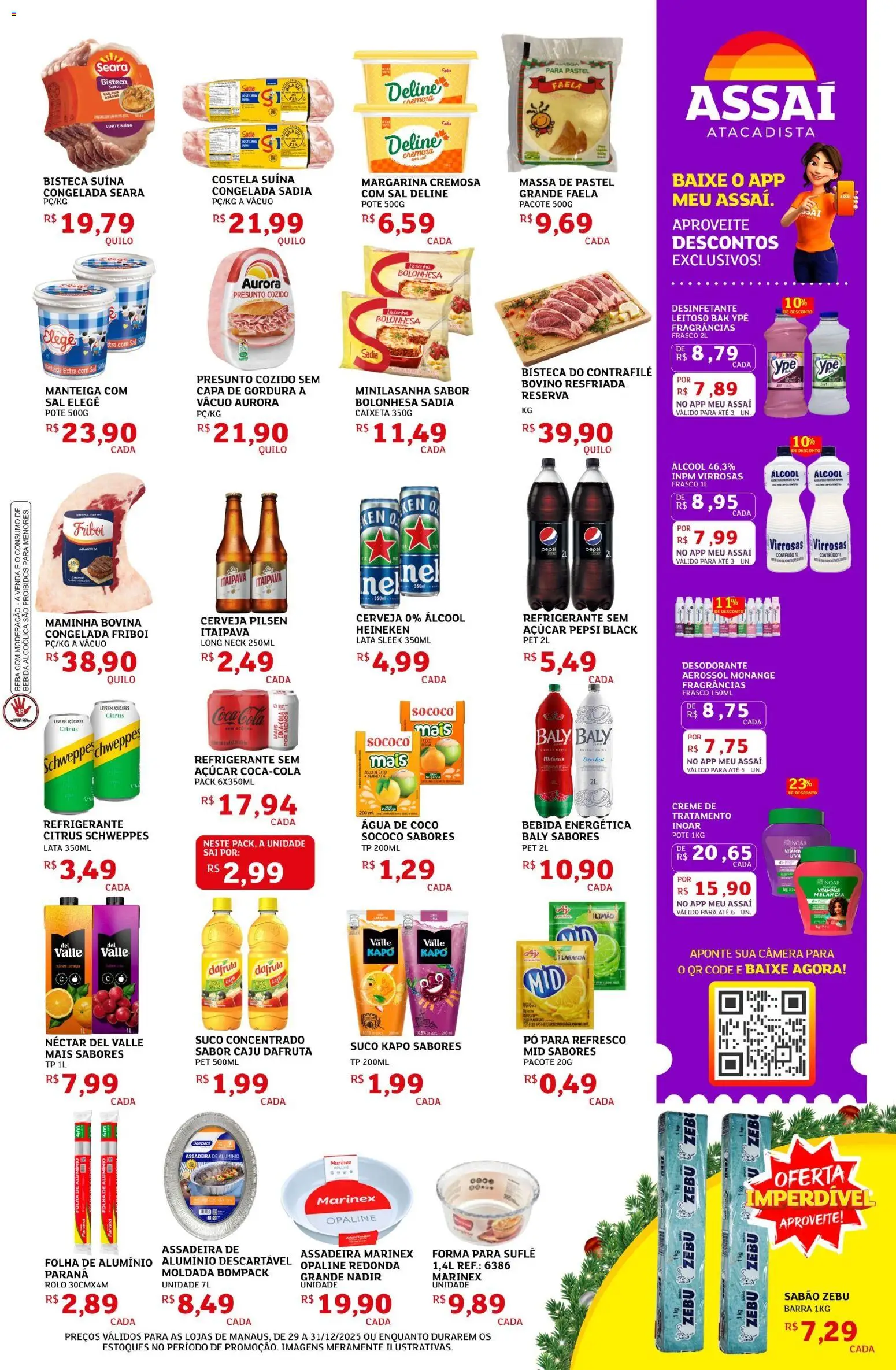Assaí Atacadista Folheto - válido de 30.12.2025 | Página: 3 | Produtos: Pó, Sabão, Câmera, Desinfetante