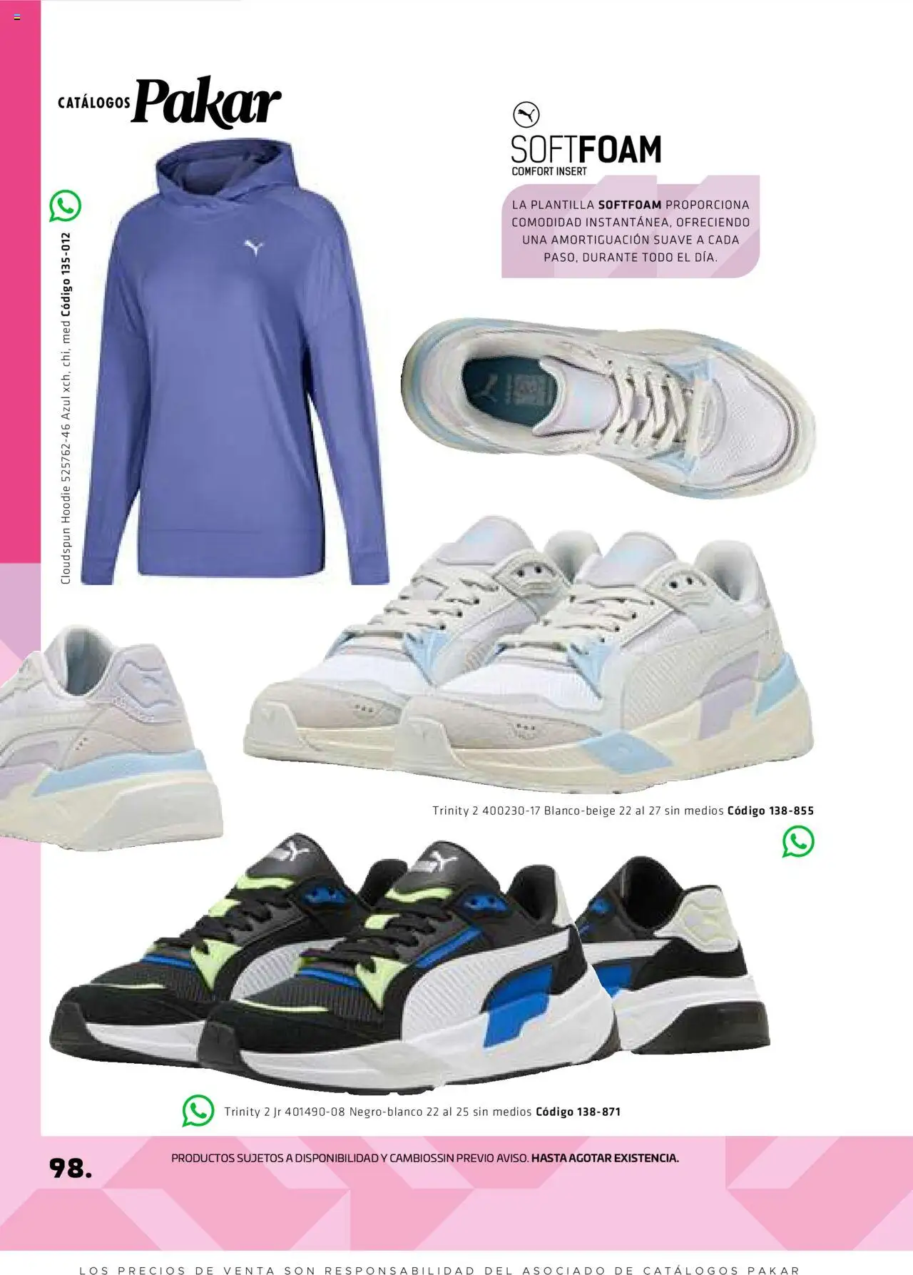 Nuevas ofertas de SC Pakar válidas en toda la República Mexicana desde el 29.08.2025. ¡Encuentra las mejores ofertas en SC Pakar - Catálogo Otoño Women! | Página: 98