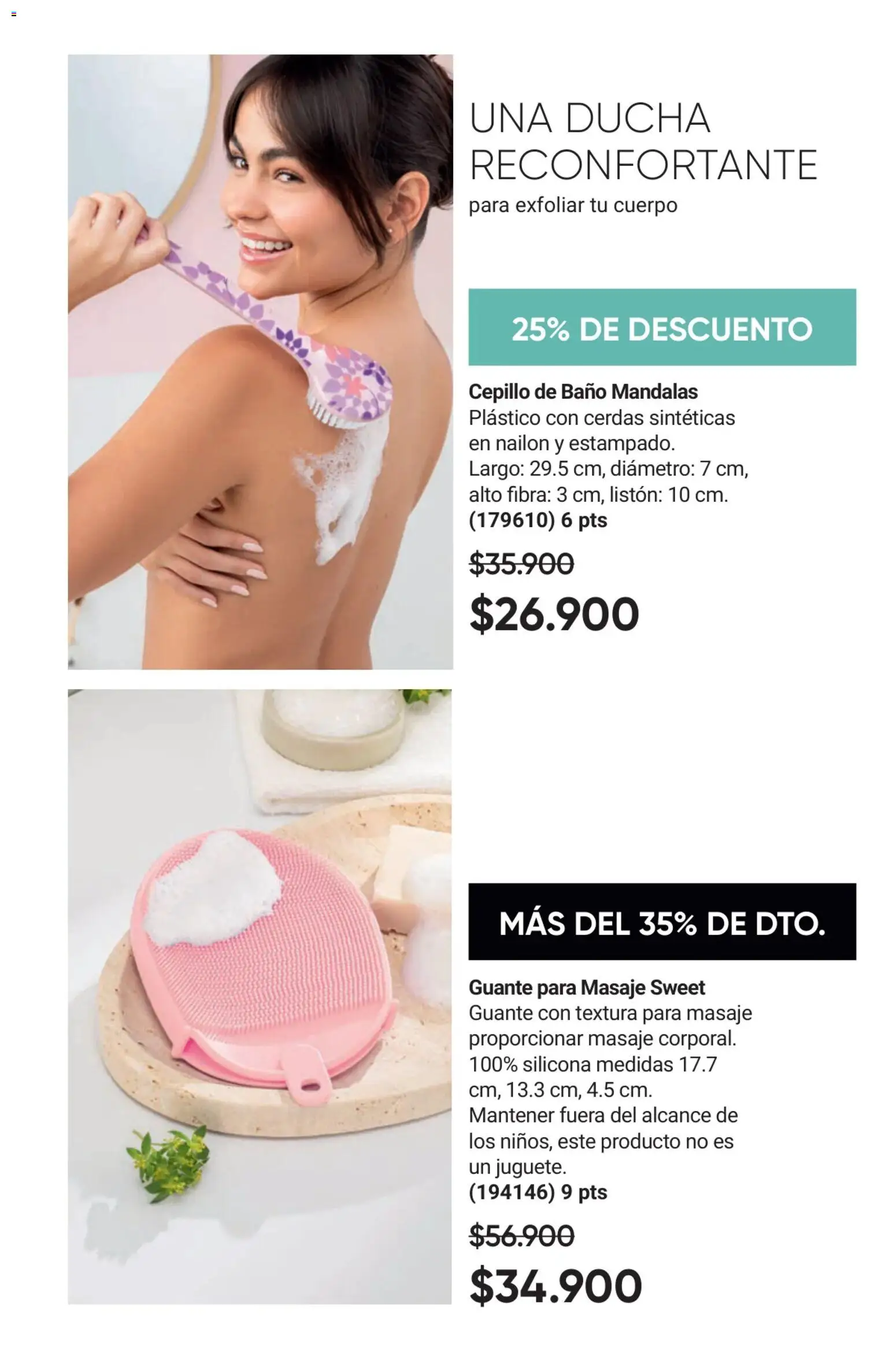 Avon revista - valida desde el 17.11.2025 | Página: 97 | Productos: Guante, Baño, Ducha, Cepillo