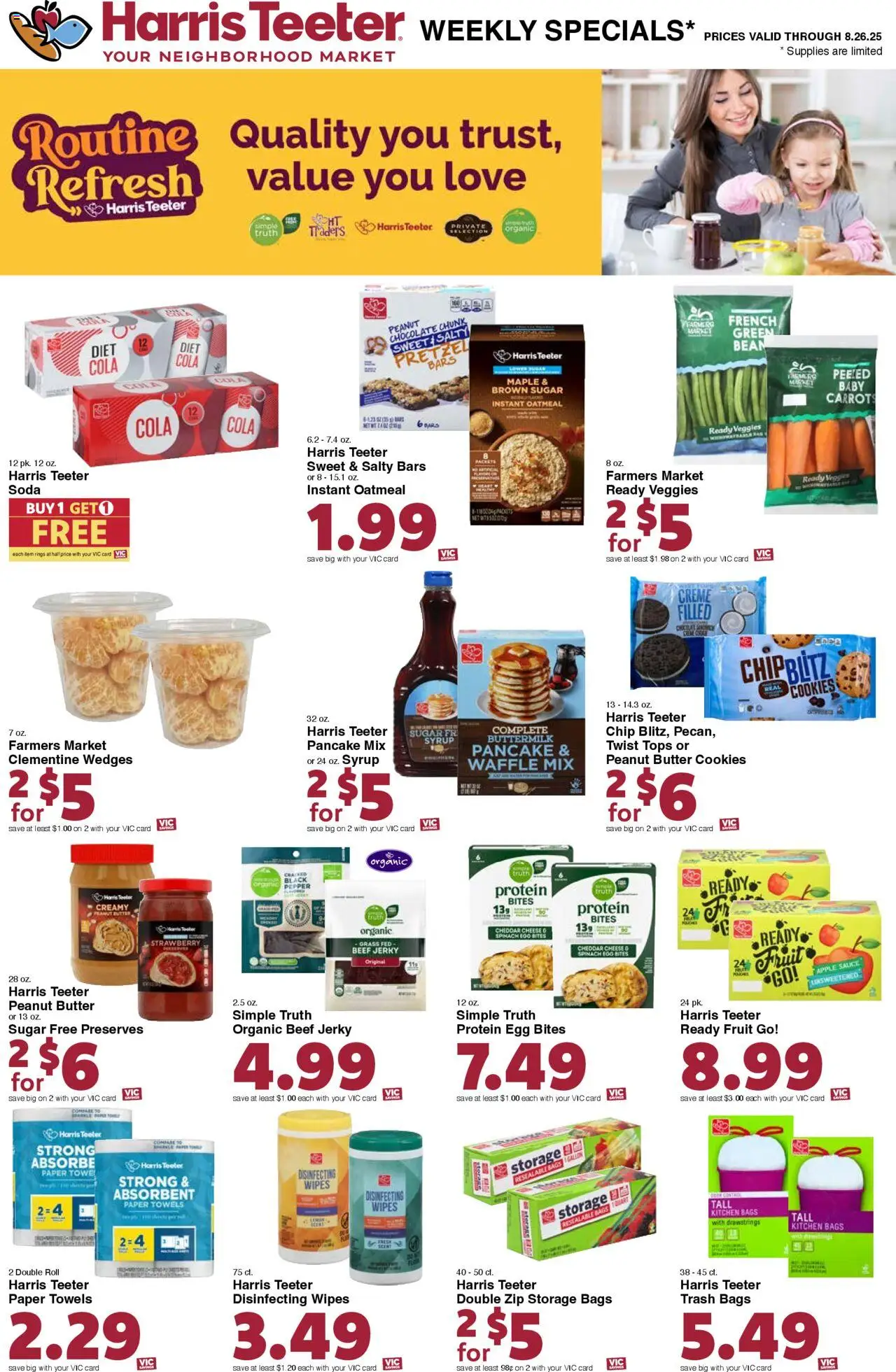 Harris Teeter Weekly Ad - valid from 20.08.2025 | Page: 17 | Products: Chocolate, Beef, Cookies, Sugar