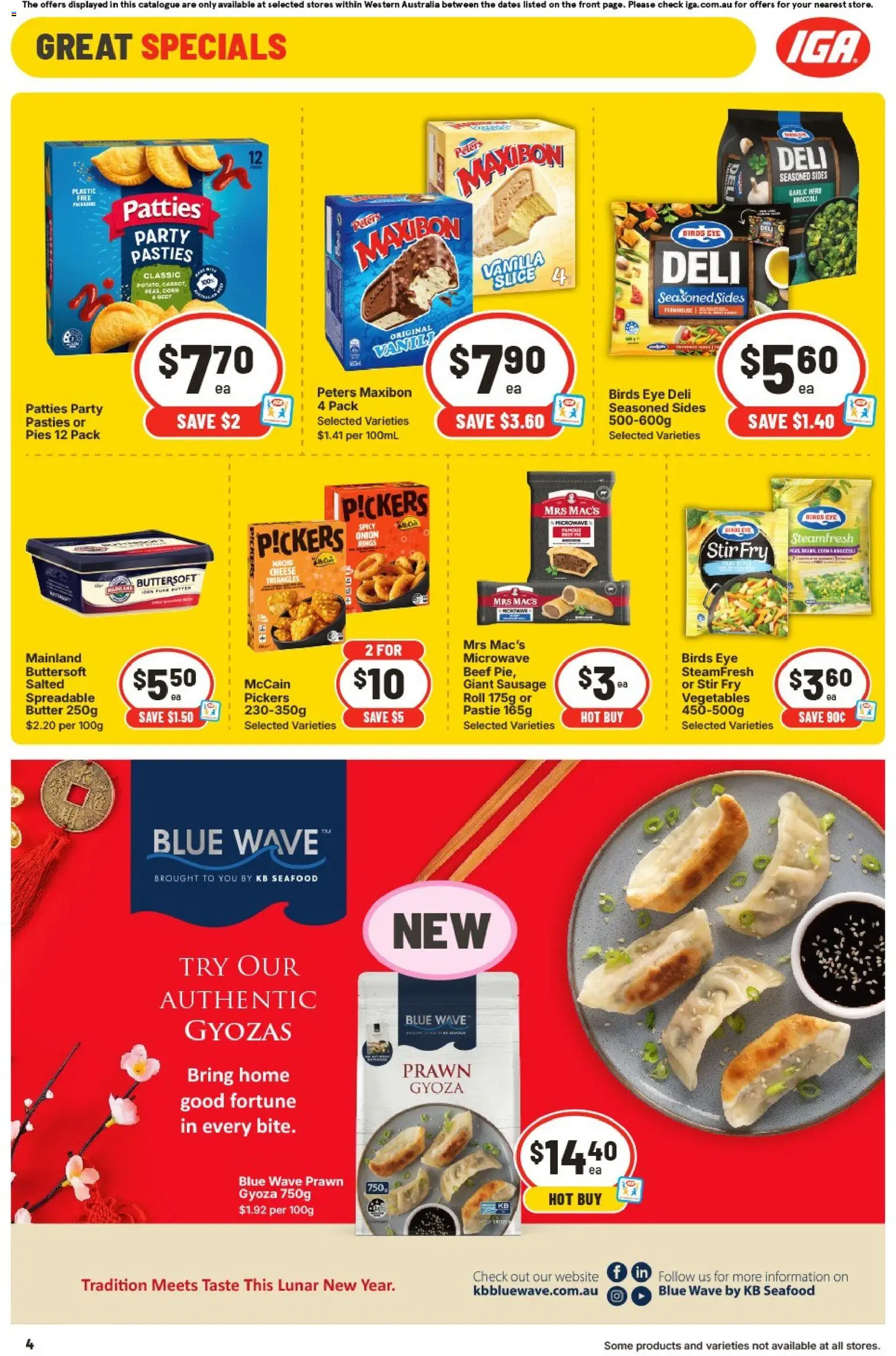 IGA catalogue - valid from 04.02.2026 | Page: 10 | Products: Butter, Cheese, Garlic, Microwave