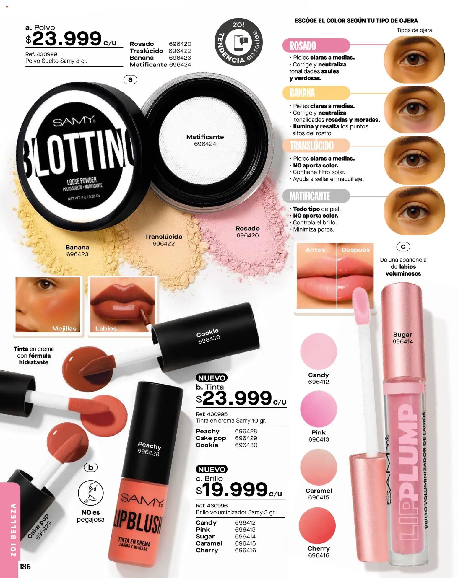 Carmel revista - valida desde el 01.01.2026 | Página: 186 | Productos: Crema, Brillo, Polvo