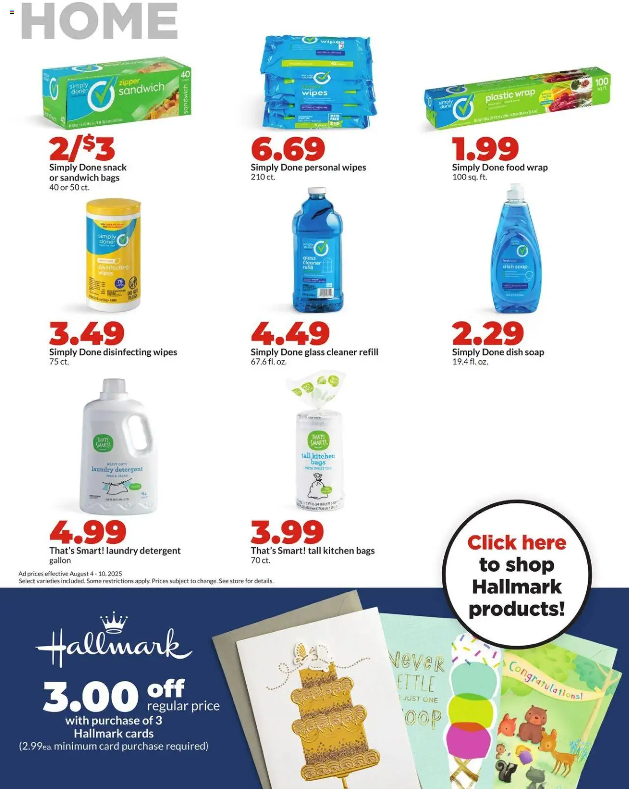 HyVee Weekly Ad - valid from 04.08.2025 | Page: 34 | Products: Soap, Detergent