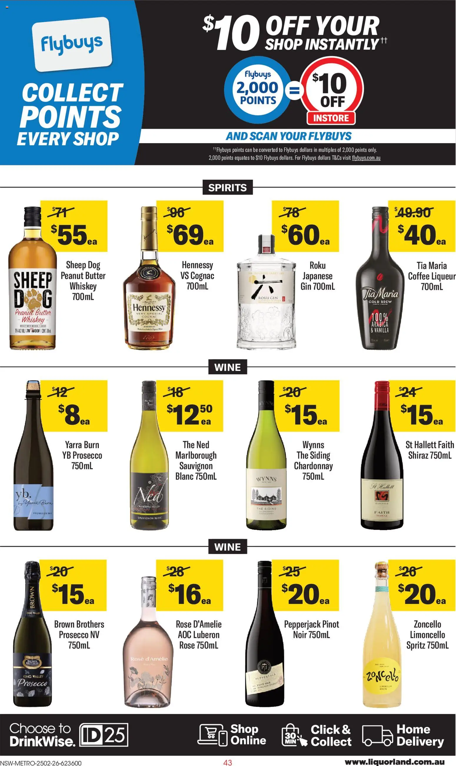 Coles catalogue - valid from 25.02.2026 | Page: 43 | Products: Butter, Coffee, Wine, Gin