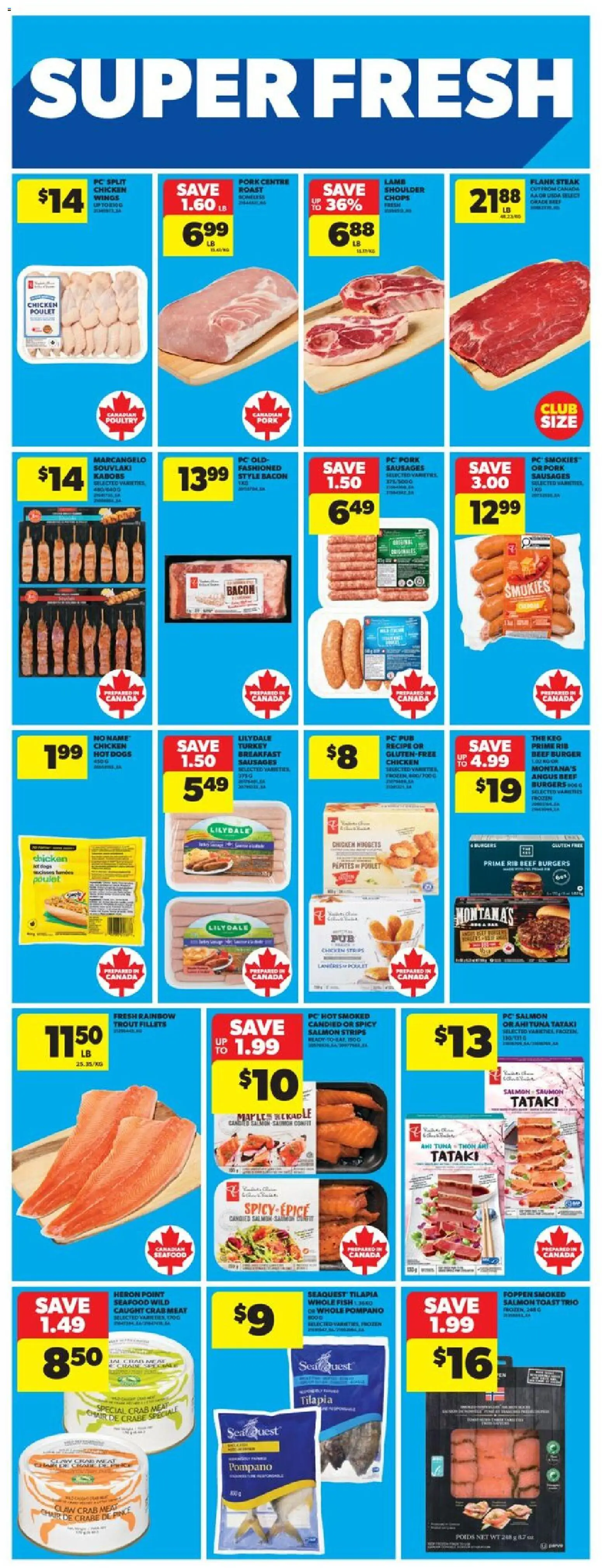Real Canadian Superstore flyer valid from 23.04.2026 | Page: 15 | Products: Fish, Beef, PC, Turkey