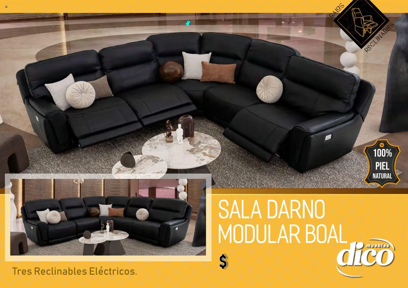 Nuevas ofertas de Muebles Dico válidas en toda la República Mexicana desde el 27.03.2026. ¡Encuentra las mejores ofertas en Muebles Dico catálogo Salas reclinables ! | Página: 18 | Productos: Modular