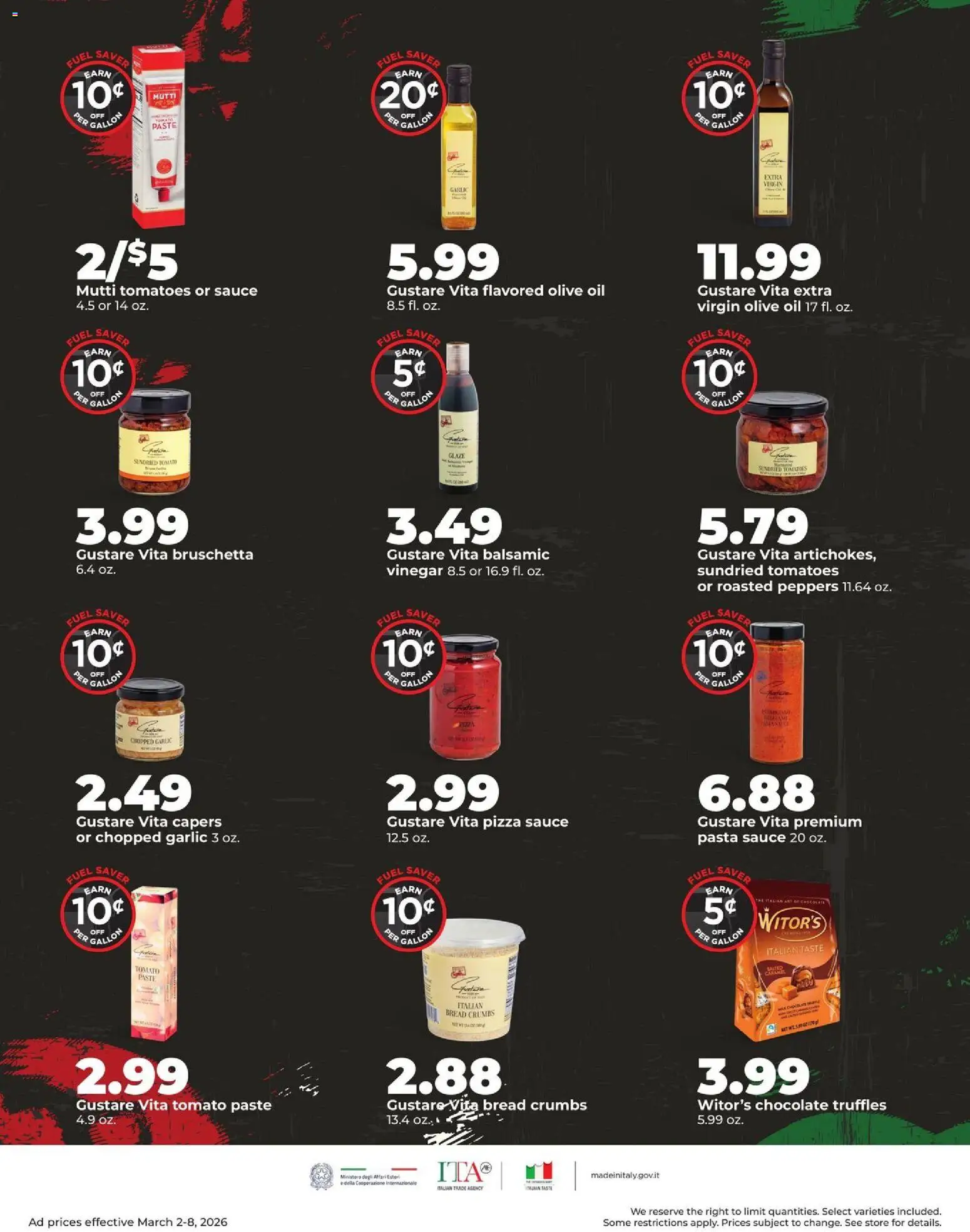 HyVee Weekly Ad - valid from 02.03.2026 | Page: 22 | Products: Vinegar, Peppers, Oil, Bread