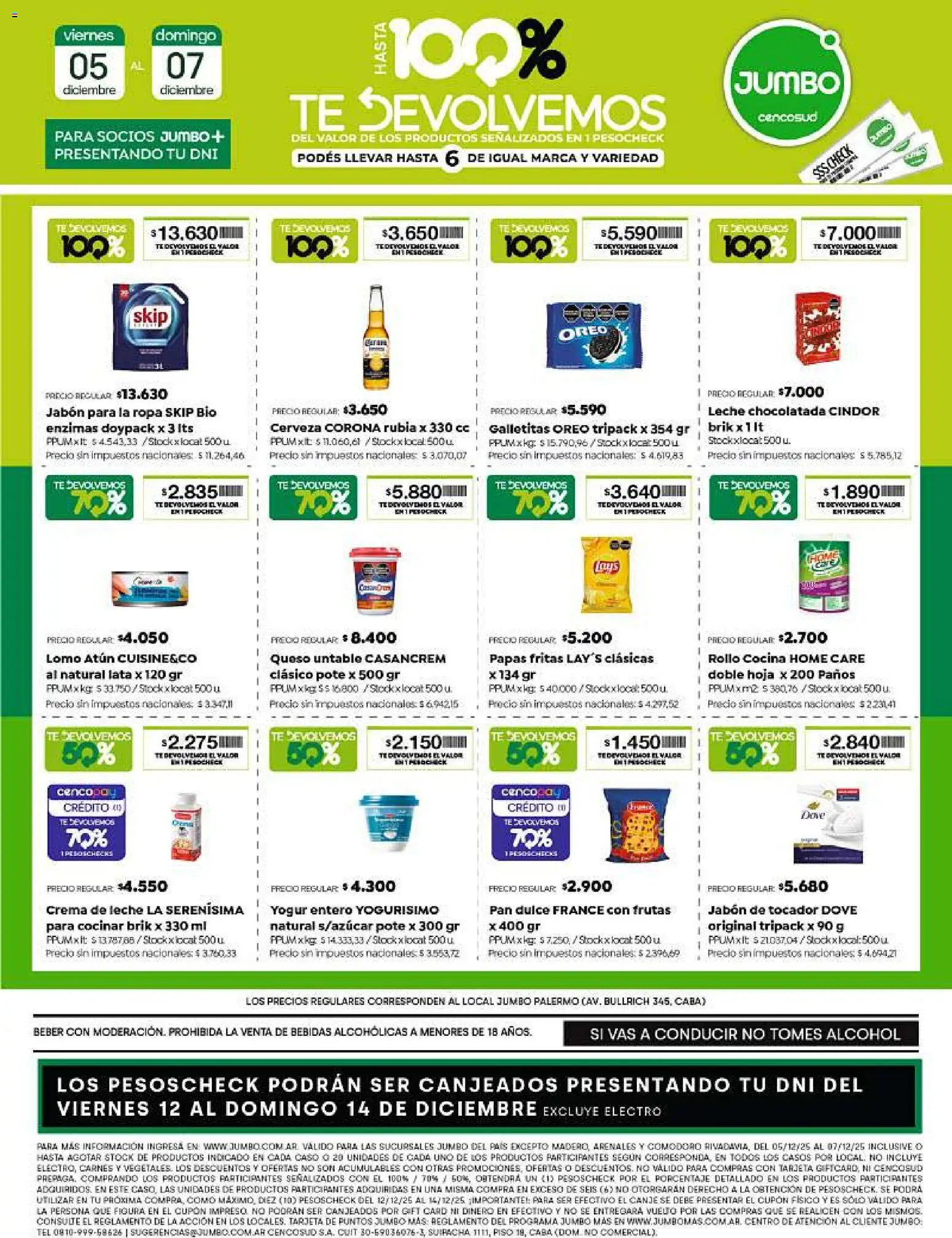 Jumbo - Bs As | Jumbo al 100 │ válido desde el 05.12.2025 | Página: 6 | Productos: Jabón, Ropa, Queso, Yogur