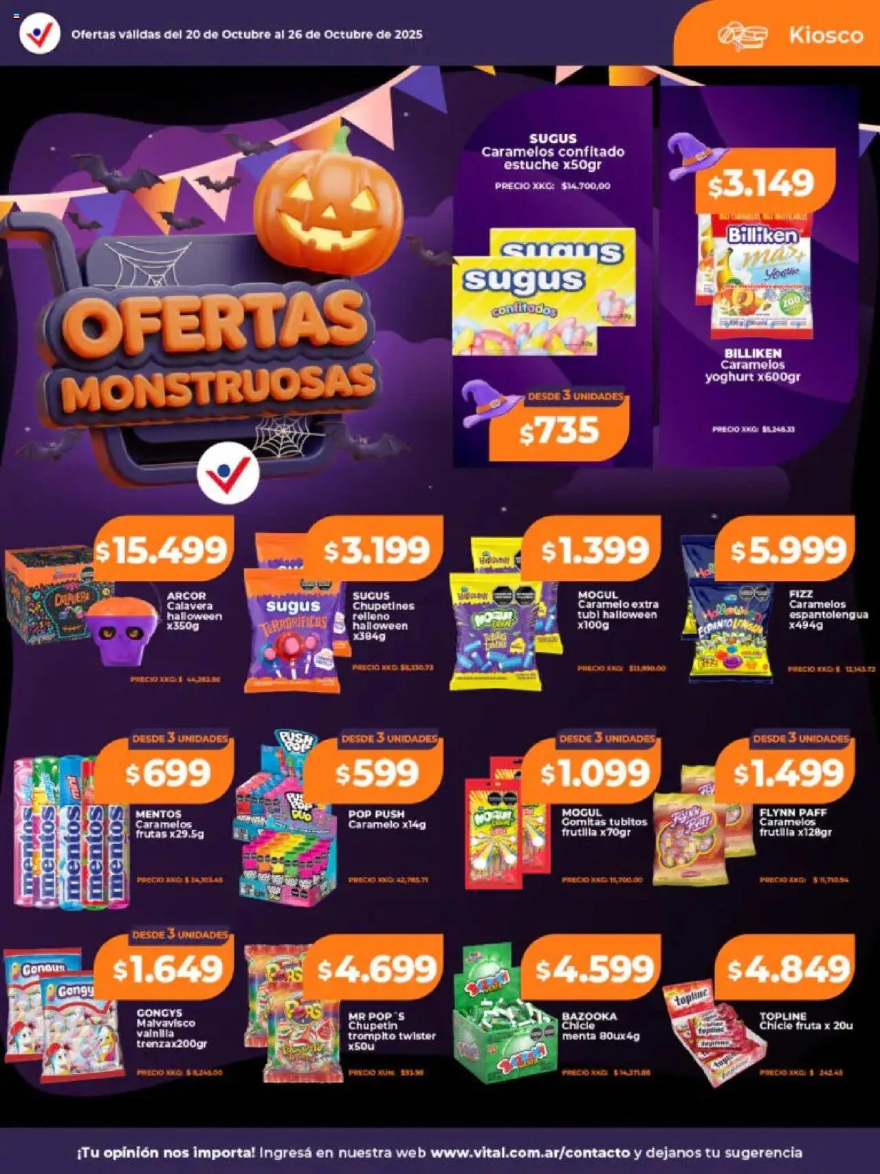 Vital - Ofertas - Mar del Plata │ válido desde el 20.10.2025 | Página: 19 | Productos: Gomitas, Frutilla, Estuche, Chicle
