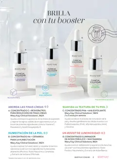 Vista previa de CONCENTRADO PHA + AHA EXFOLIANTE Mary Kay Clinical Solutions, Ayuda a acelerar el proceso de renovación de la piel y disuelve gentilmente las células muertas con Polihidroxiácidos (PHA), Alfa hidroxiácidos (AHA) y Glicerina., nuevo folleto de la tienda, válido en México a partir del 01.11.2025 | Página: 8