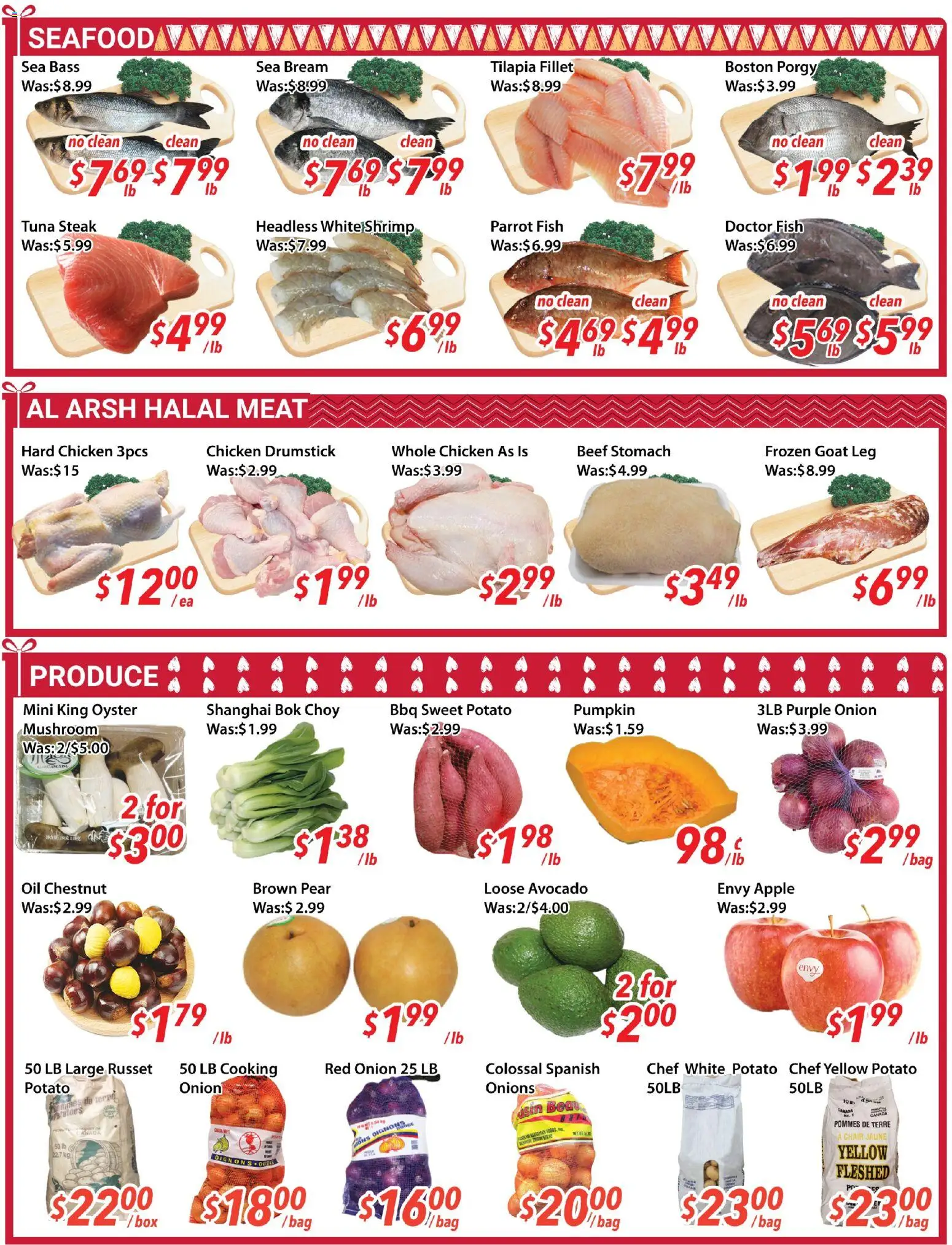 Ample Food Market flyer valid from 13.02.2026 | Page: 2 | Products: Fish, Beef, Chair, Oil