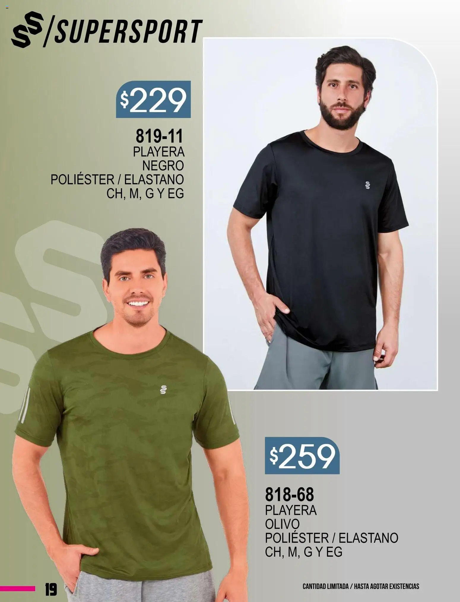 Nuevas ofertas de Cklass válidas en toda la República Mexicana desde el 08.01.2026. ¡Encuentra las mejores ofertas en Cklass catálogo Especial Supersport Caballero! | Página: 20 | Productos: Playera