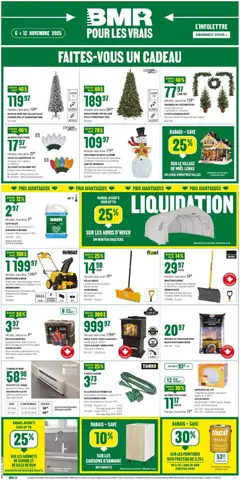 Preview of BMR weekly flyer / circulaire from shop BMR valid from 06.11.2025