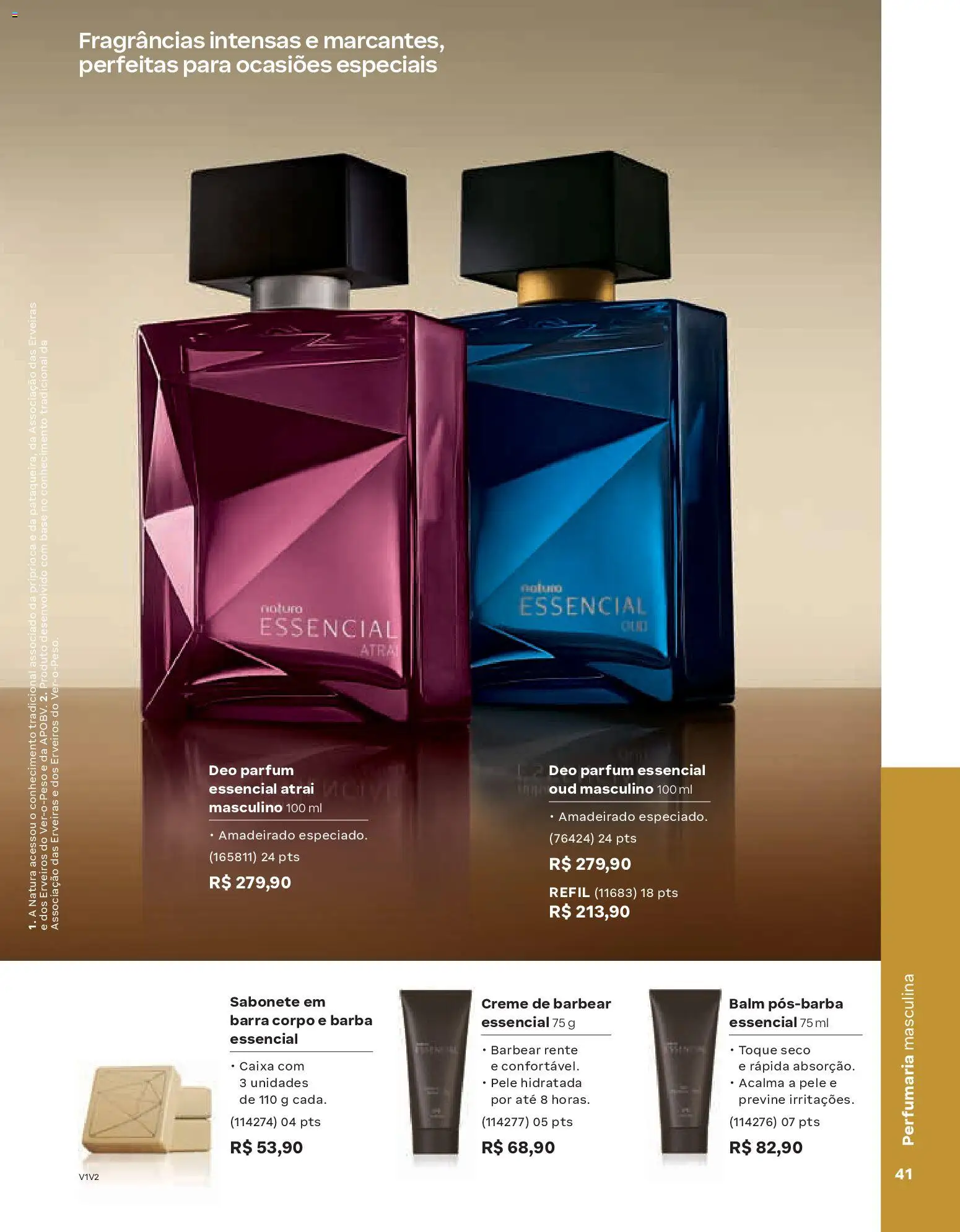 Natura Folheto - válido de 04.02.2026 | Página: 41 | Produtos: Caixa, Base, Creme, Creme de barbear