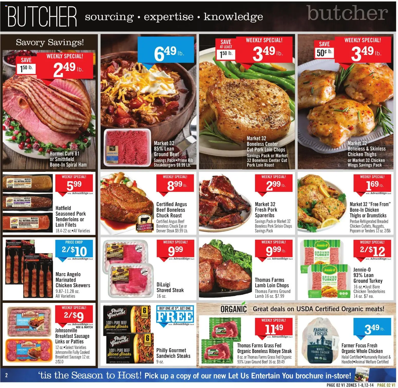 Price Chopper Weekly Ad - valid from 06.12.2025 | Page: 2 | Products: Ham, Pork, Beef, Sausage