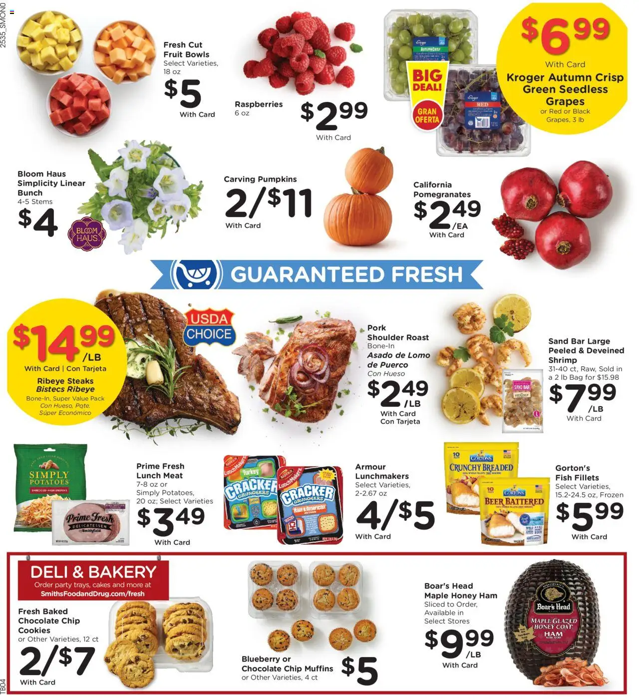 Smith's Weekly Ad - valid from 01.10.2025 | Page: 15 | Products: Bakery, Ham, Beer, Pork