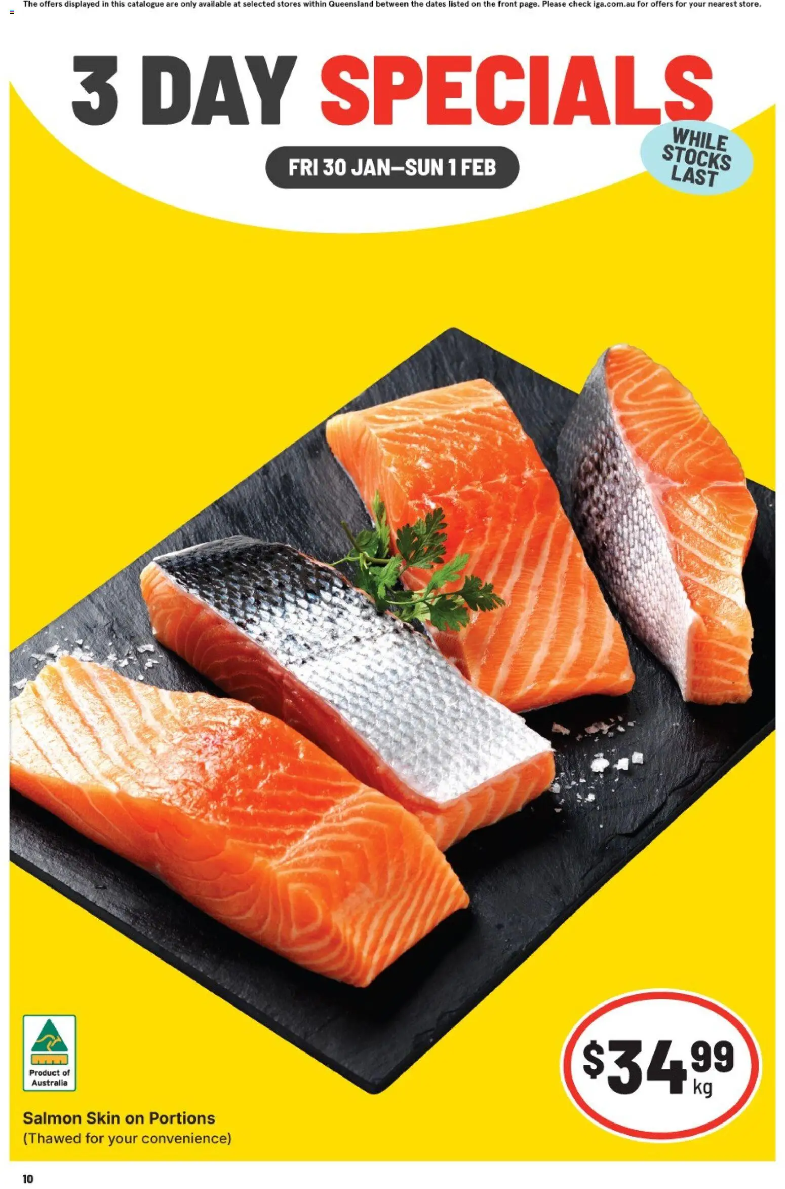 IGA catalogue - valid from 30.01.2026 | Page: 1 | Products: Salmon