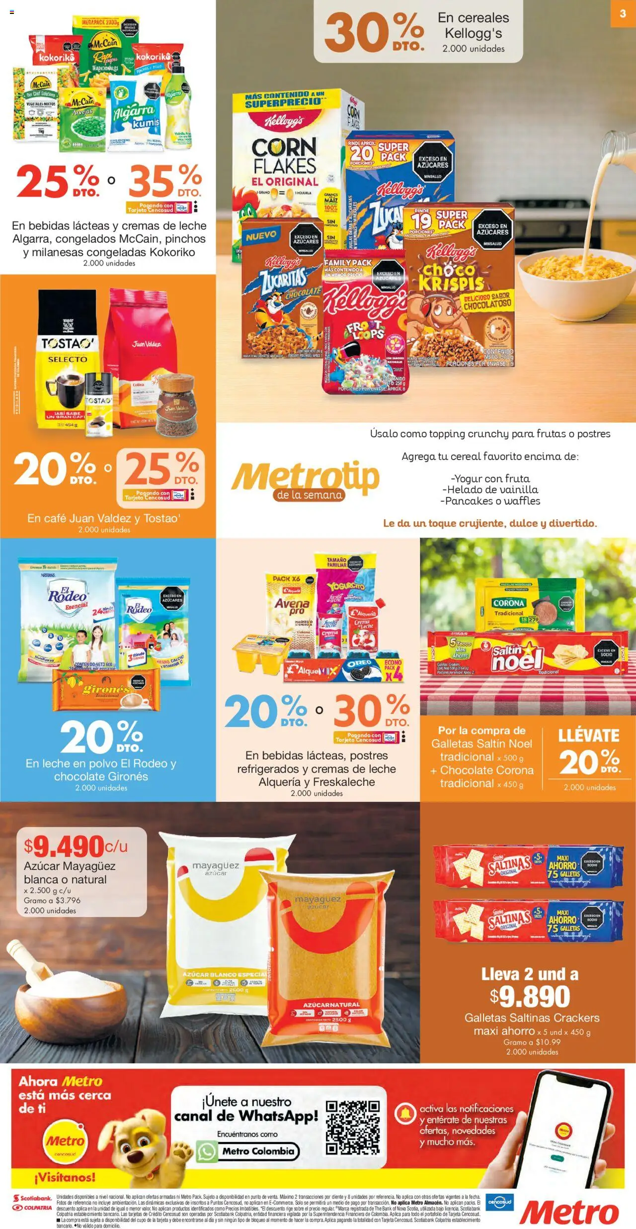 Metro revista - valida desde el 06.06.2025 | Página: 3 | Productos: Helado, Avena, Kumis, Sobre