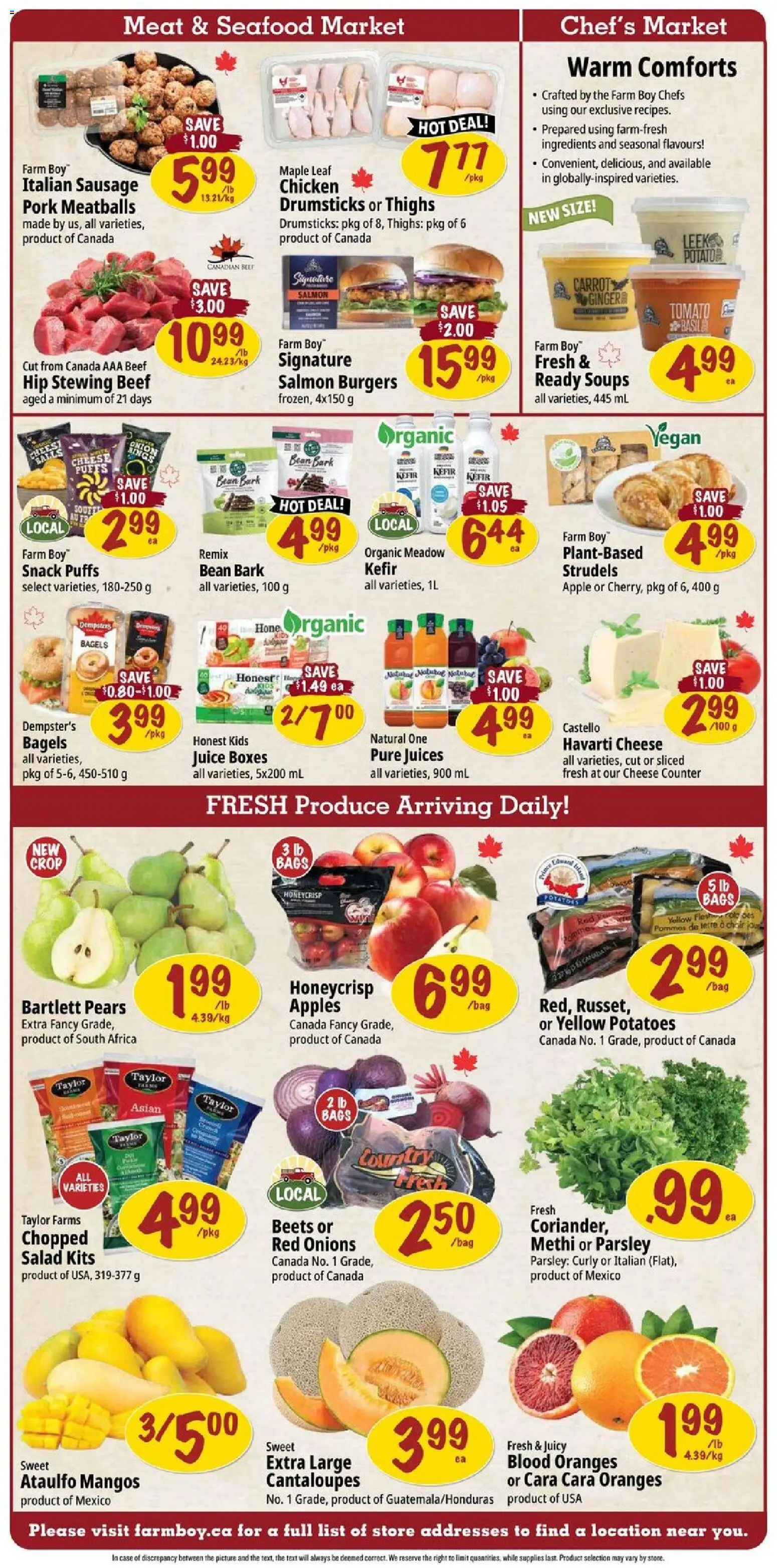 Farm Boy flyer valid from 26.02.2026 | Page: 2 | Products: Potatoes, Cheese, Juice, Apples