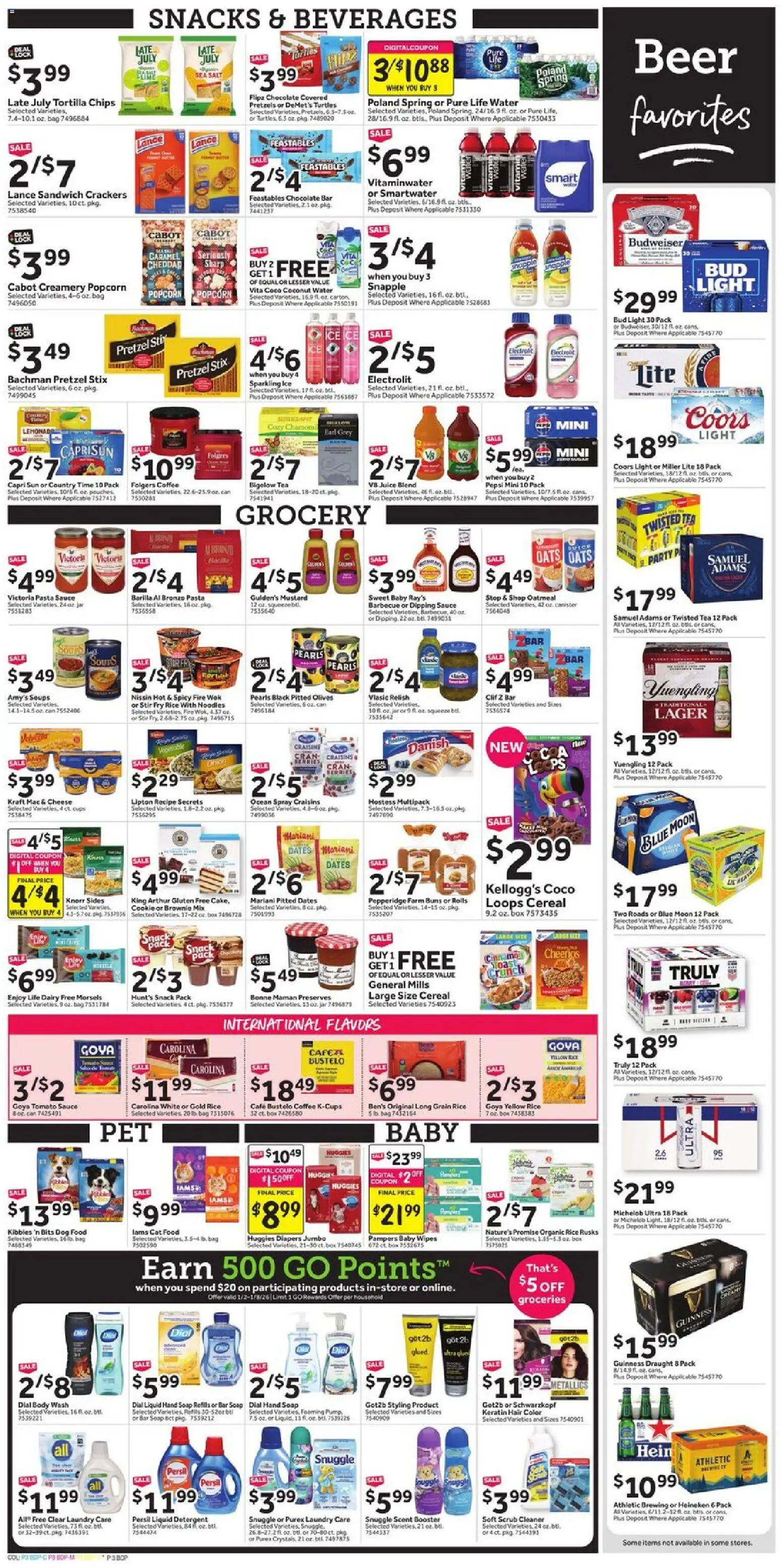 Stop & Shop Weekly Circular - CT - valid from 02.01.2026 | Page: 5 | Products: Dog Food, Hair color, Juice, Beer