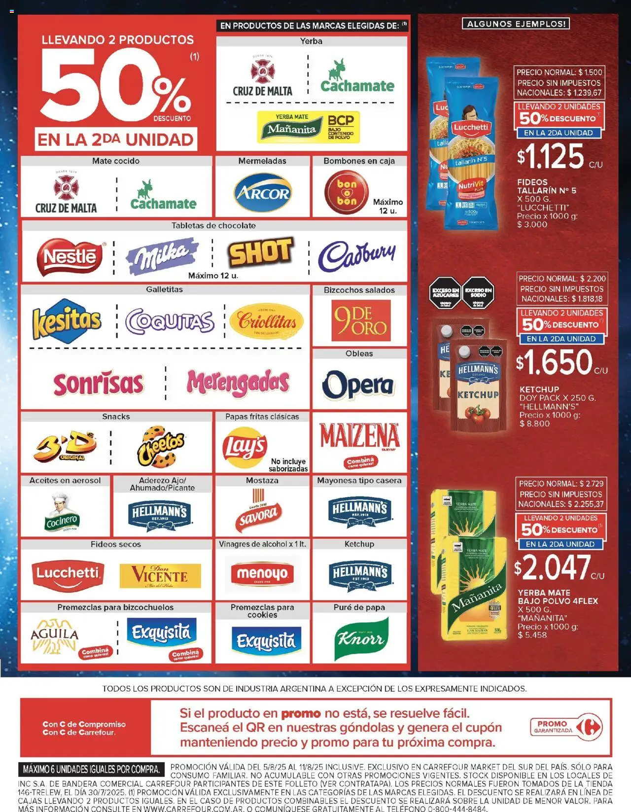 Carrefour Market catálogo - Chubut │ válido desde el 05.08.2025 | Página: 3 | Productos: Teléfono, Ketchup, Papas fritas, Bizcochos