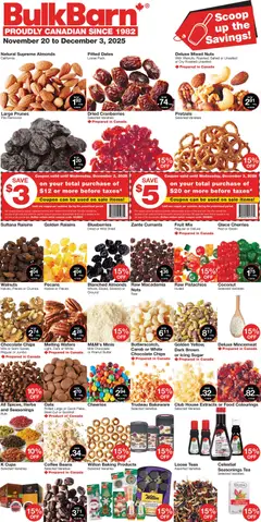 Preview of Bulk Barn weekly flyer from shop Bulk Barn valid from 20.11.2025