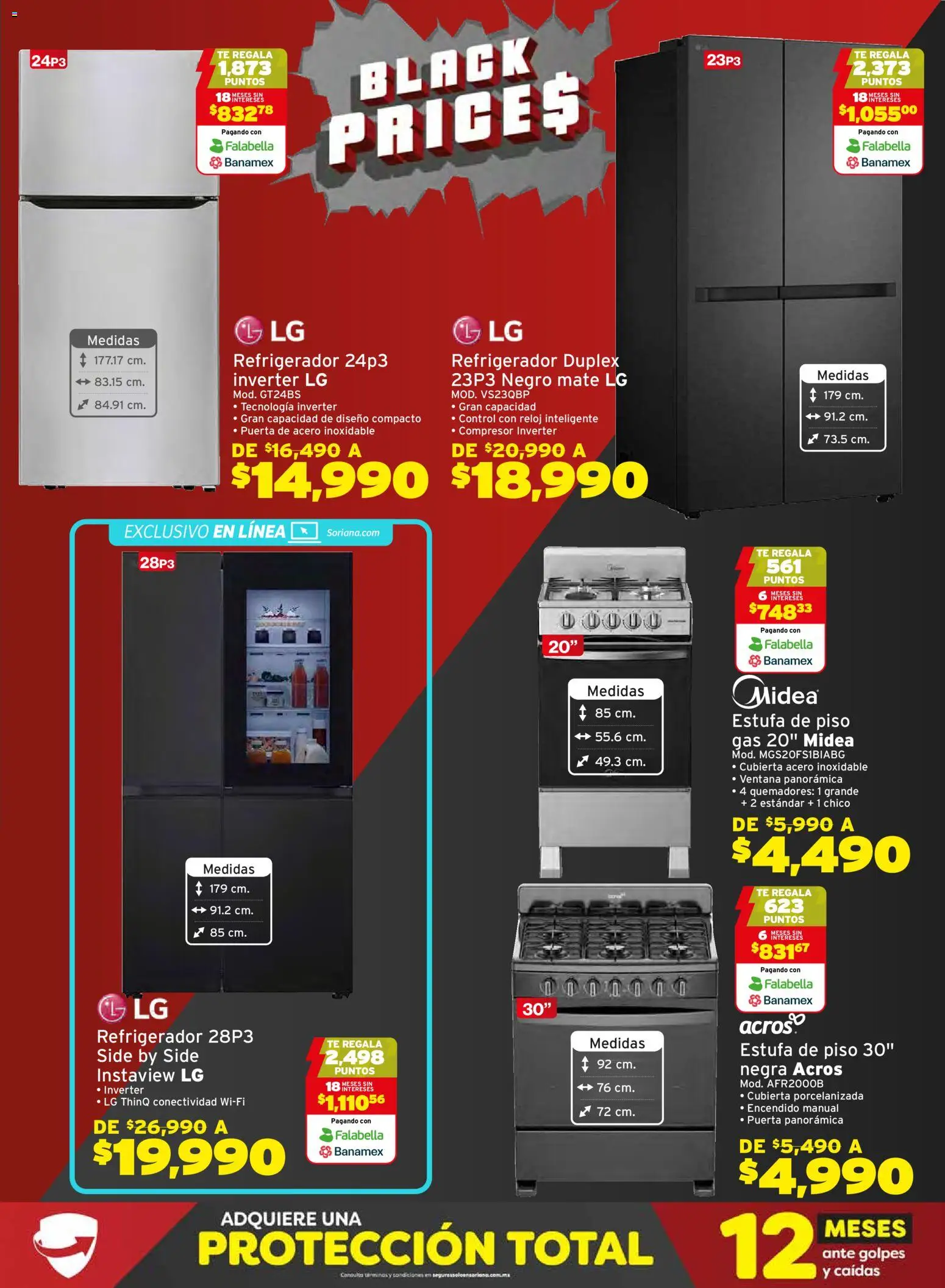 Nuevas ofertas de Soriana válidas en toda la República Mexicana desde el 21.11.2025. ¡Encuentra las mejores ofertas en Soriana - Black Prices Súper Nacional! | Página: 10 | Productos: Refrigerador, Mate, Té, Reloj