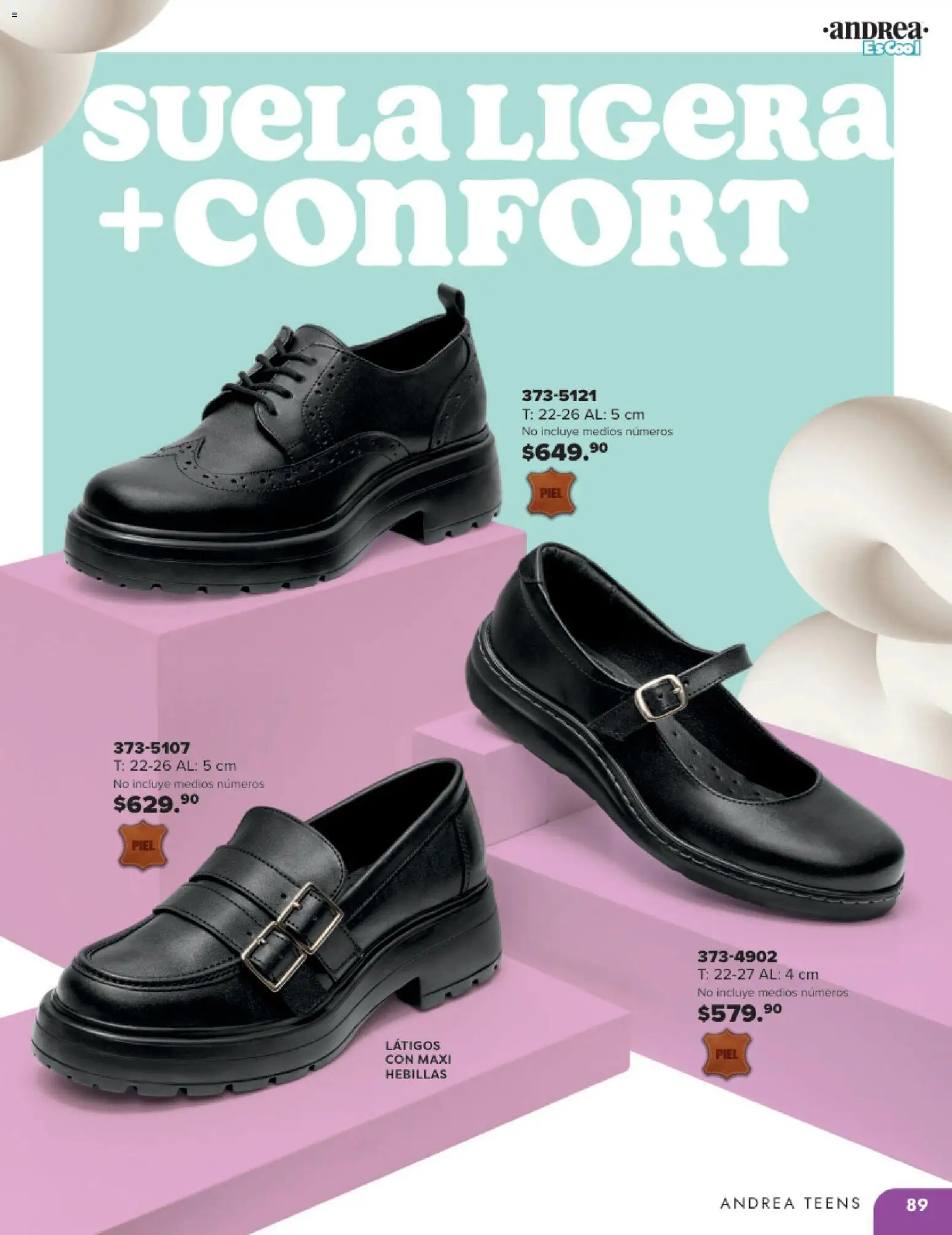 Nuevas ofertas de Andrea válidas en toda la República Mexicana desde el 25.05.2025. ¡Encuentra las mejores ofertas en Andrea catálogo Colegial ! | Página: 89 | Productos: Hebillas