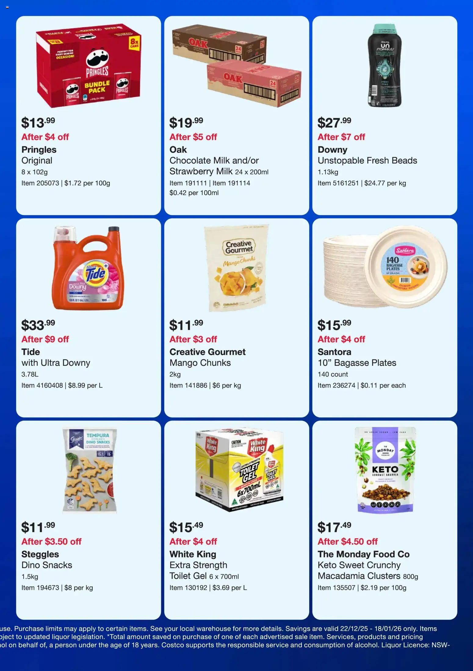 Costco catalogue - valid from 22.12.2025 | Page: 7 | Products: Milk, Chocolate, Chicken, Mango